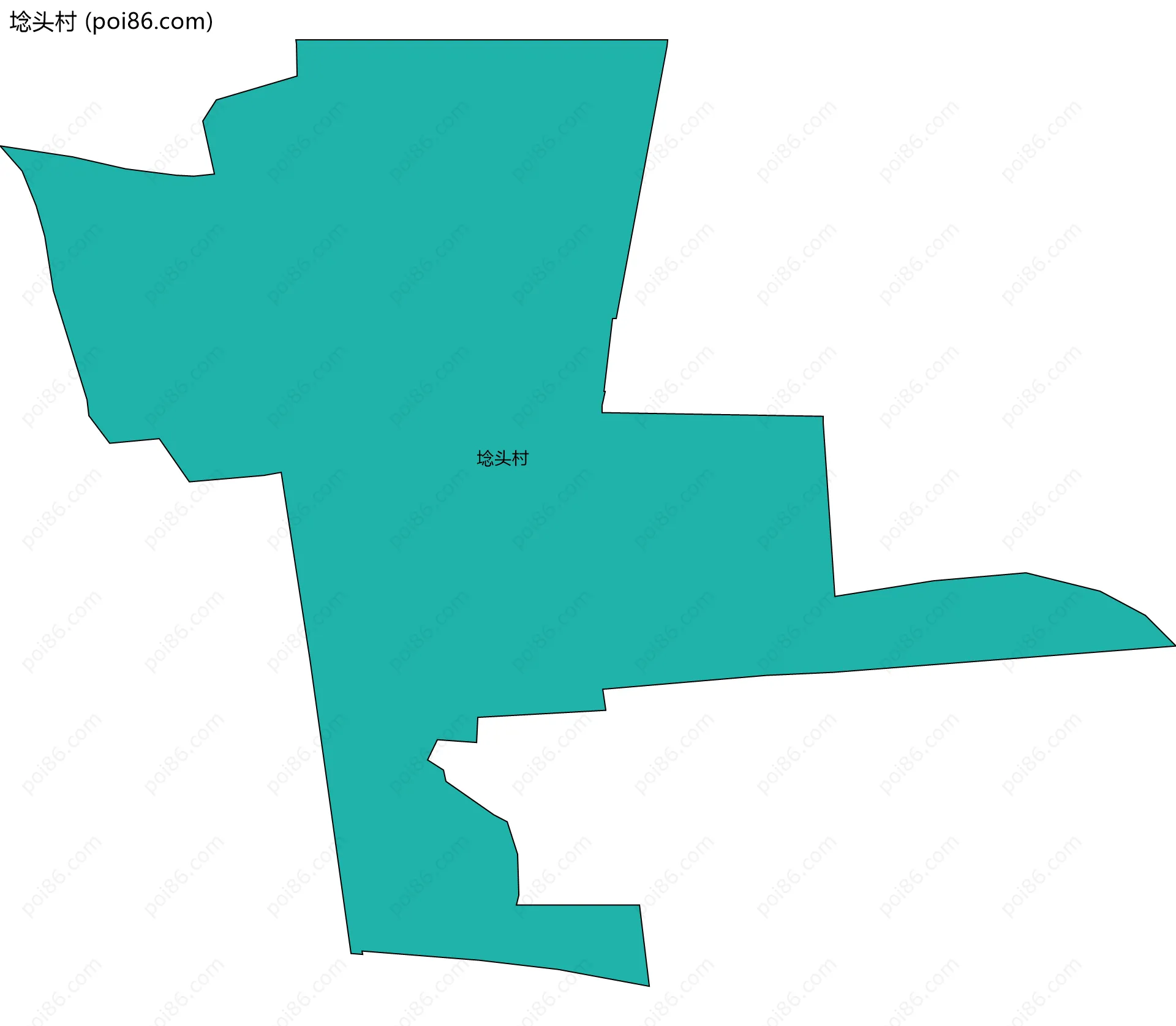 埝头村边界地图