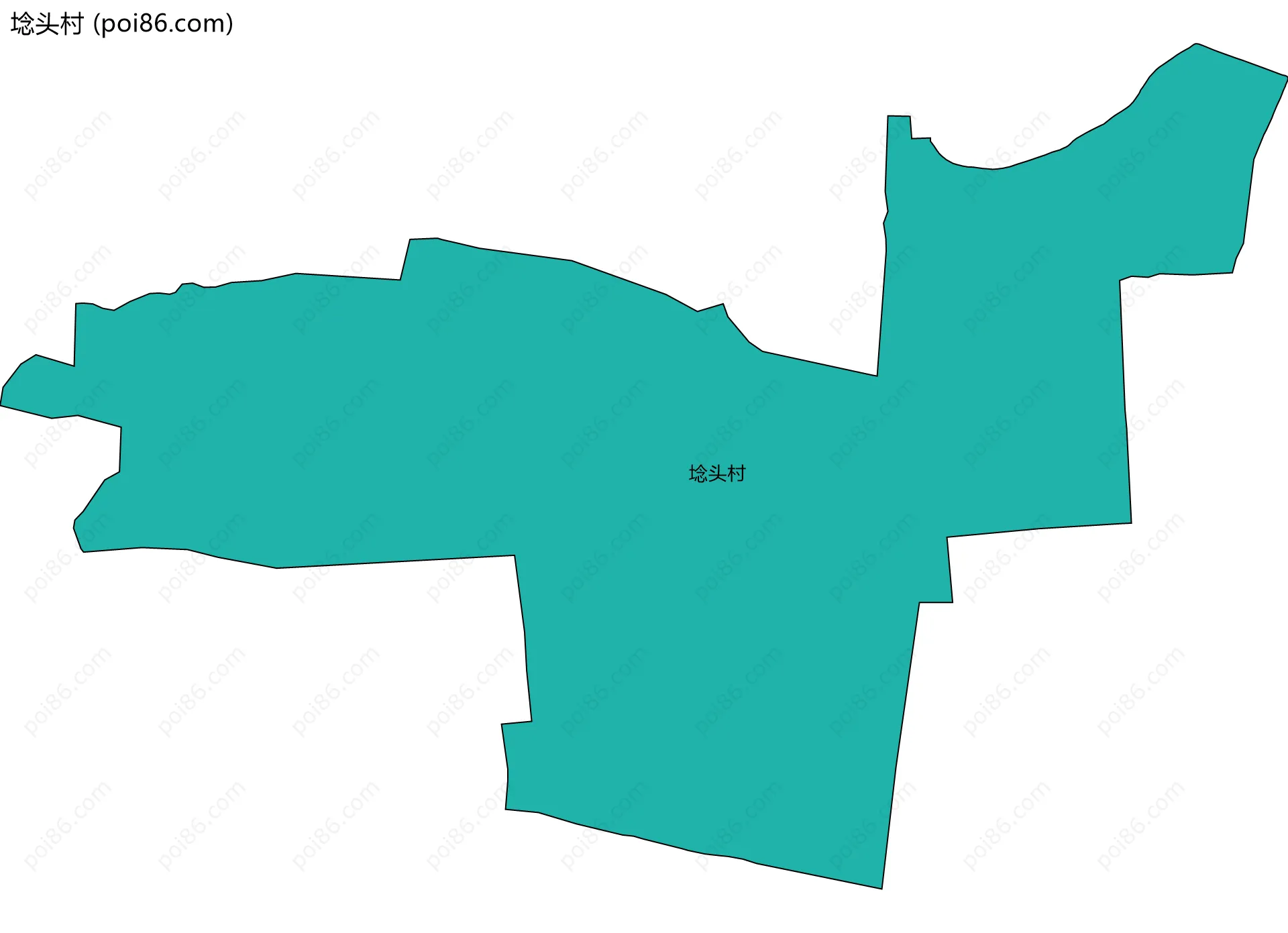 埝头村边界地图