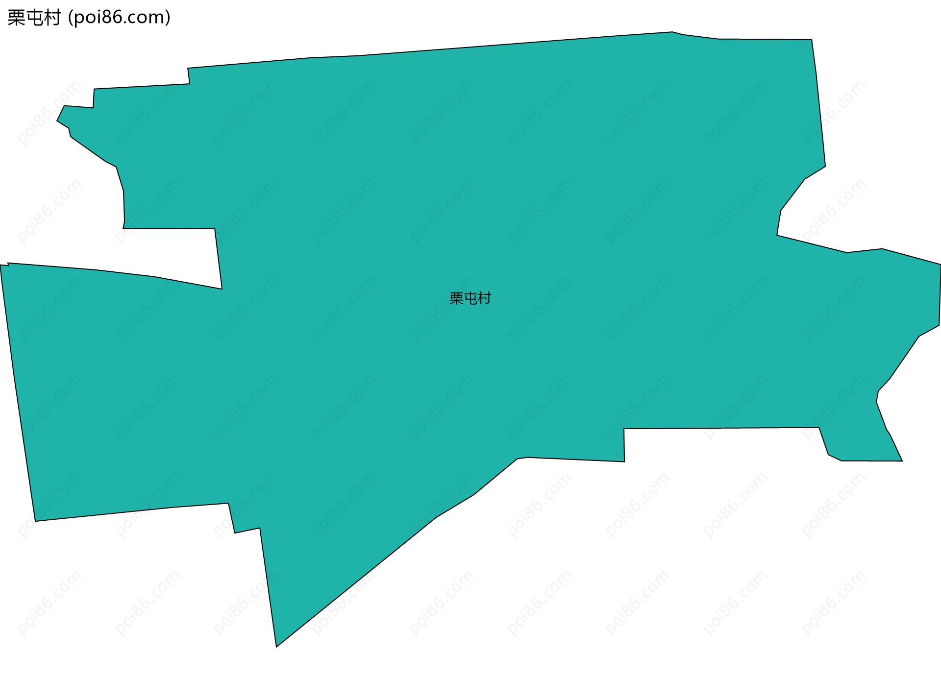 栗屯村边界地图