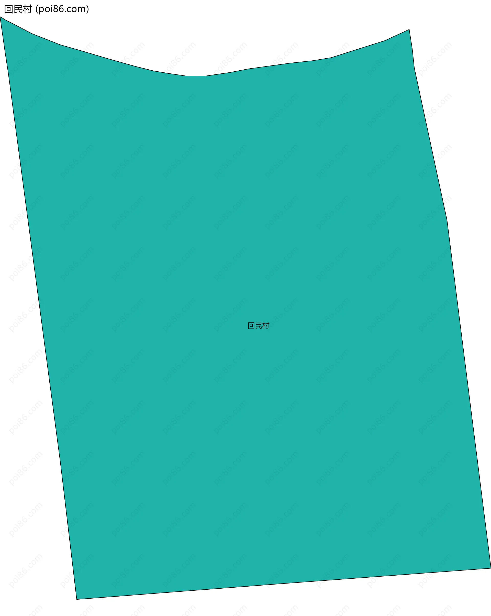 回民村边界地图