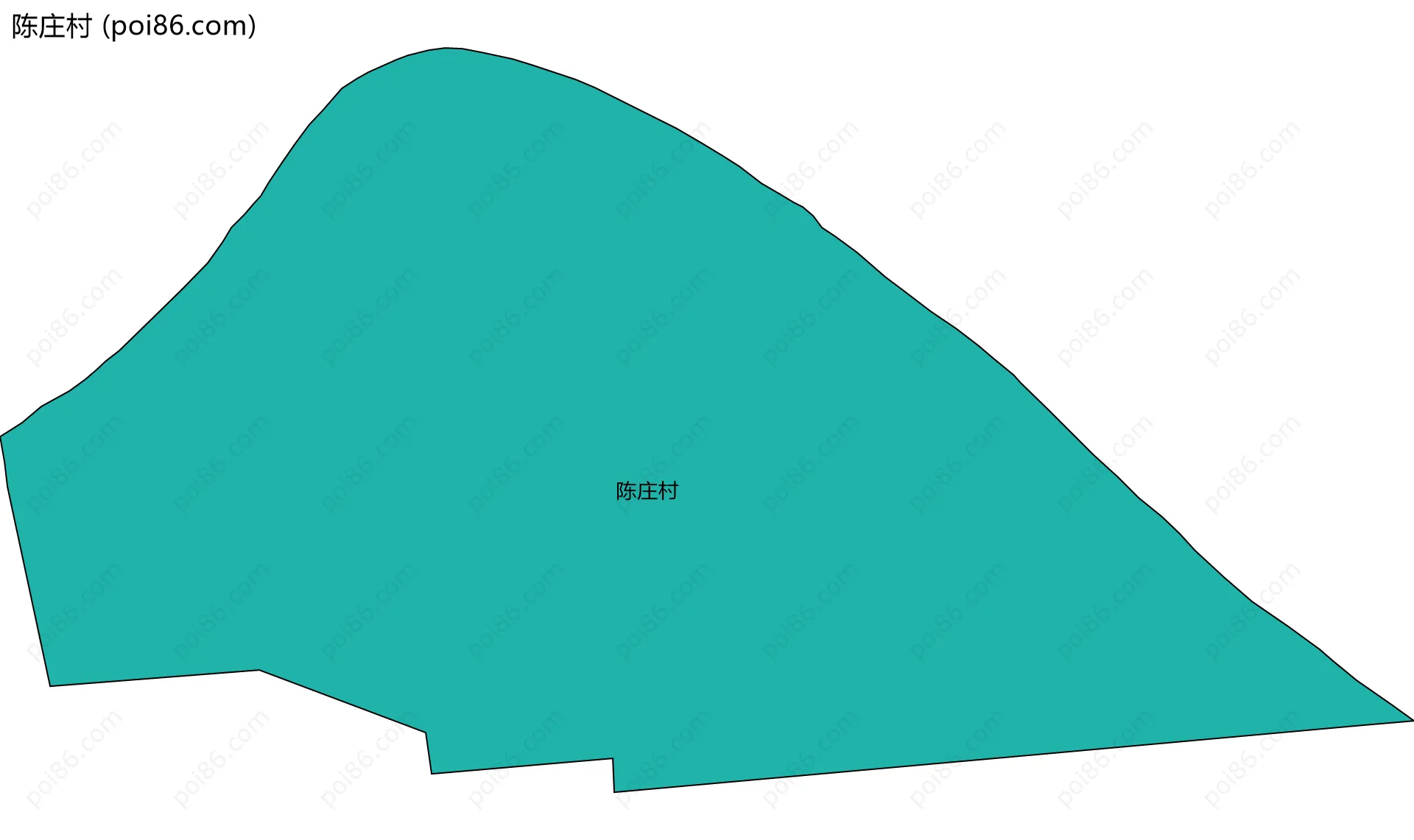 陈庄村边界地图