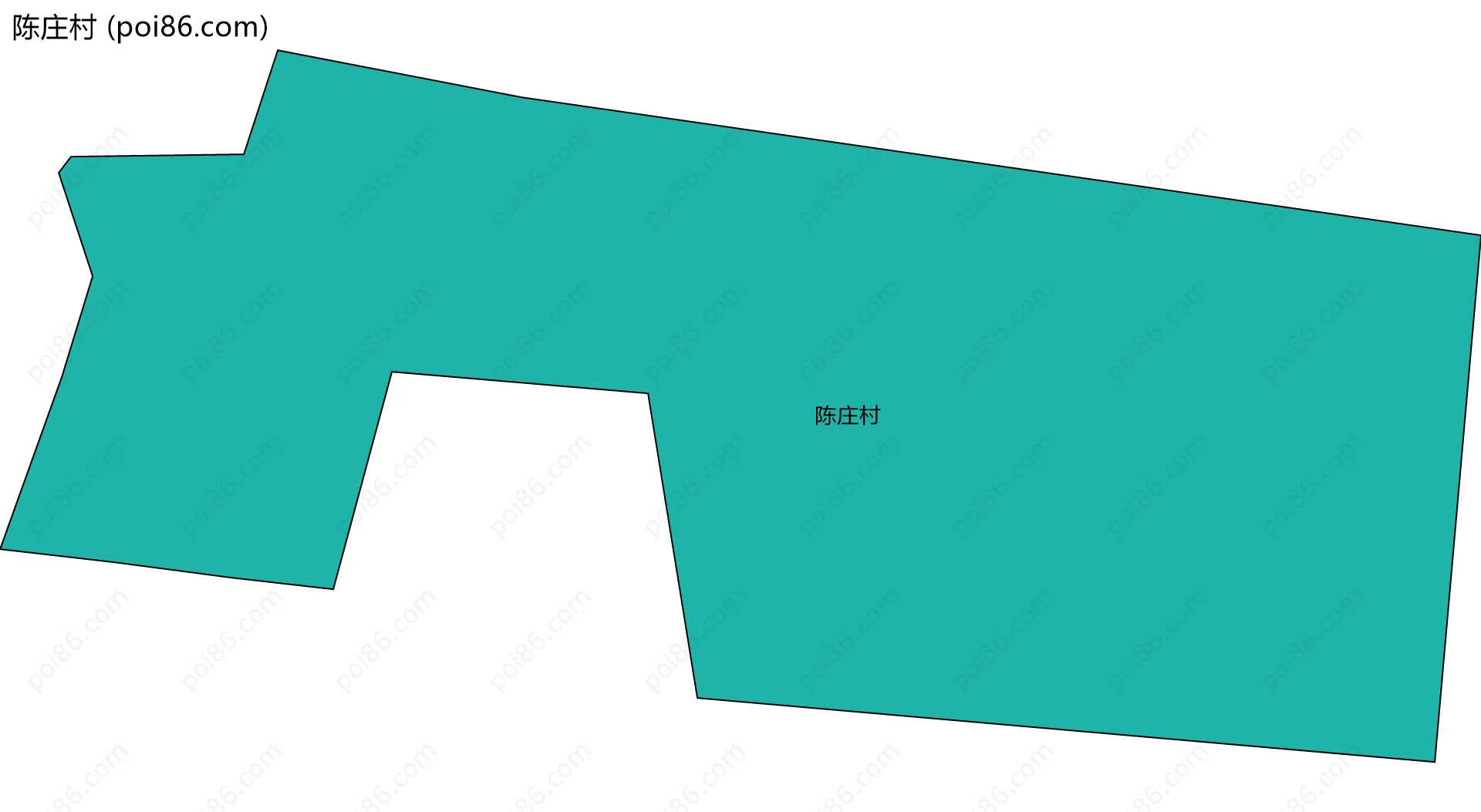 陈庄村边界地图
