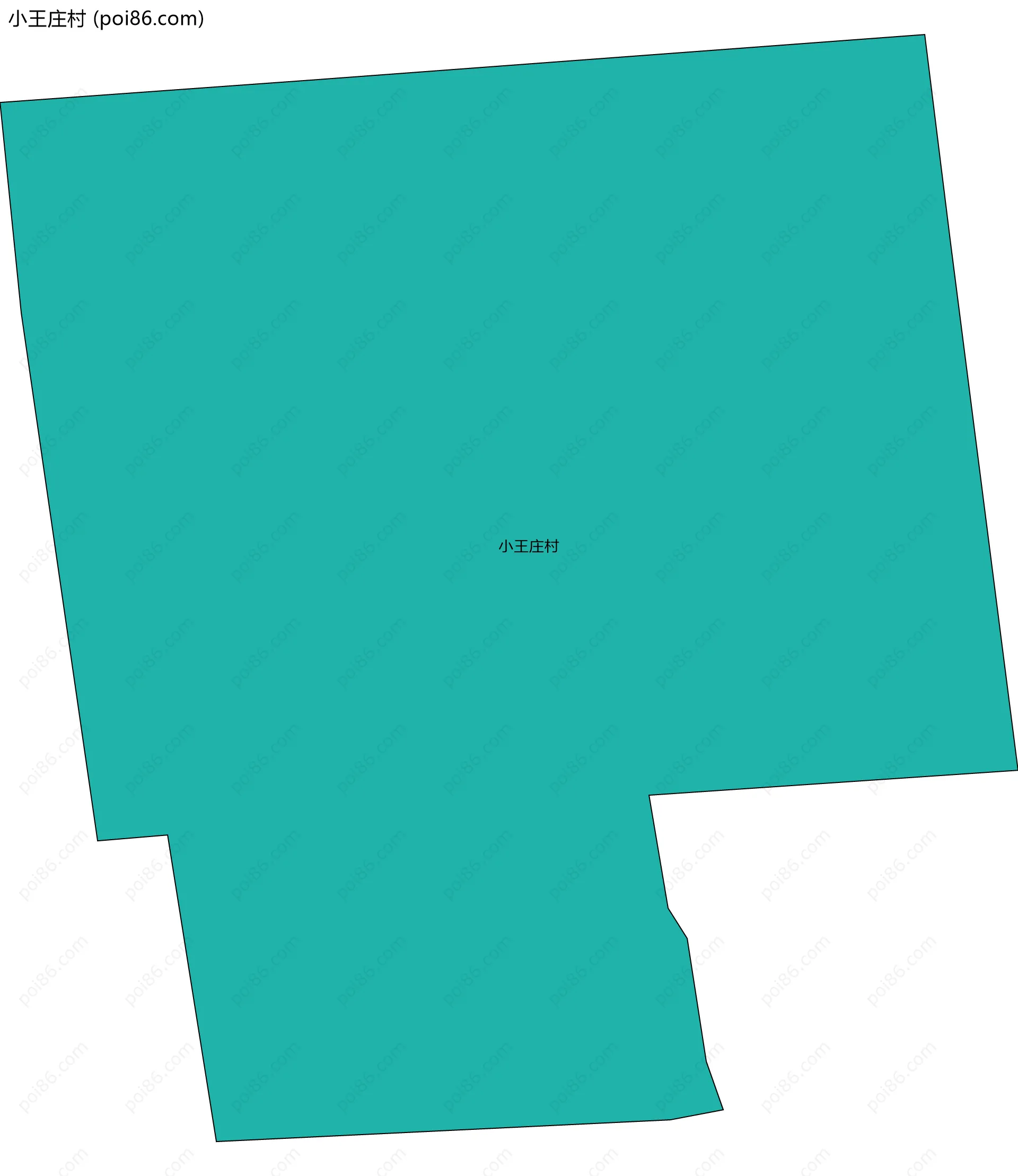 小王庄村边界地图