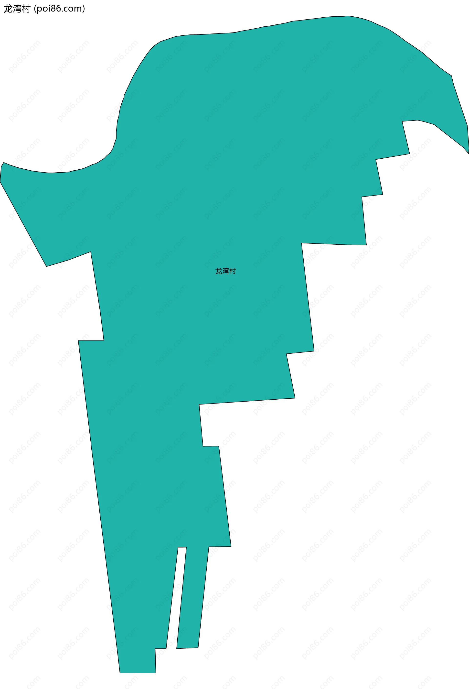 龙湾村边界地图