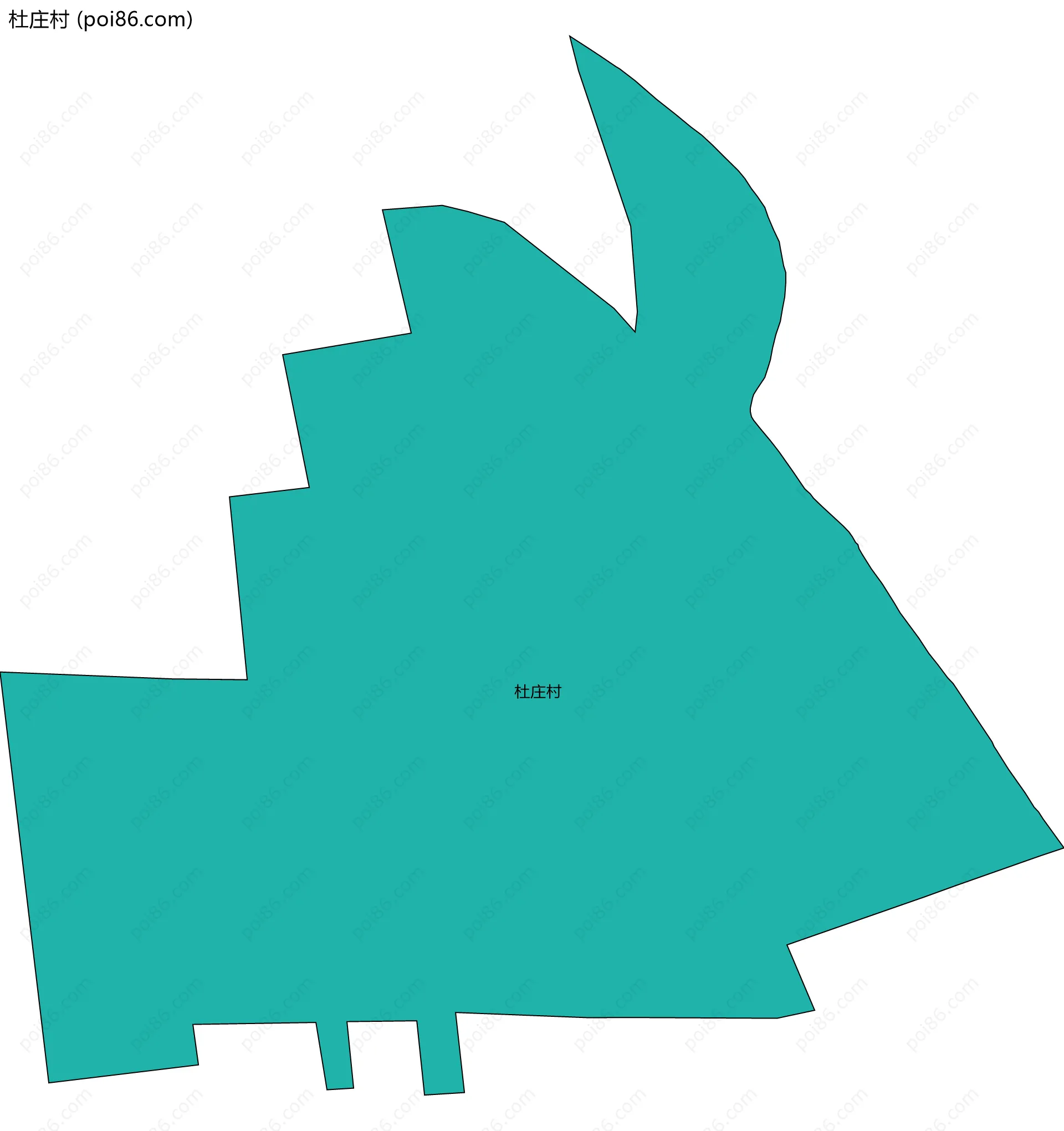 杜庄村边界地图