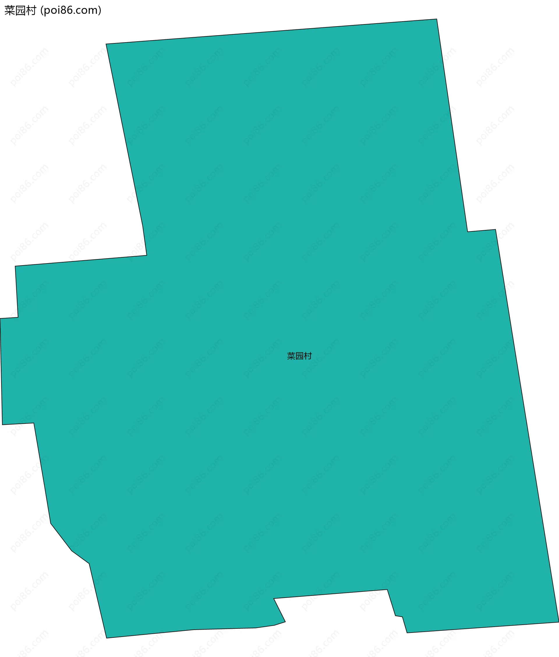 菜园村边界地图