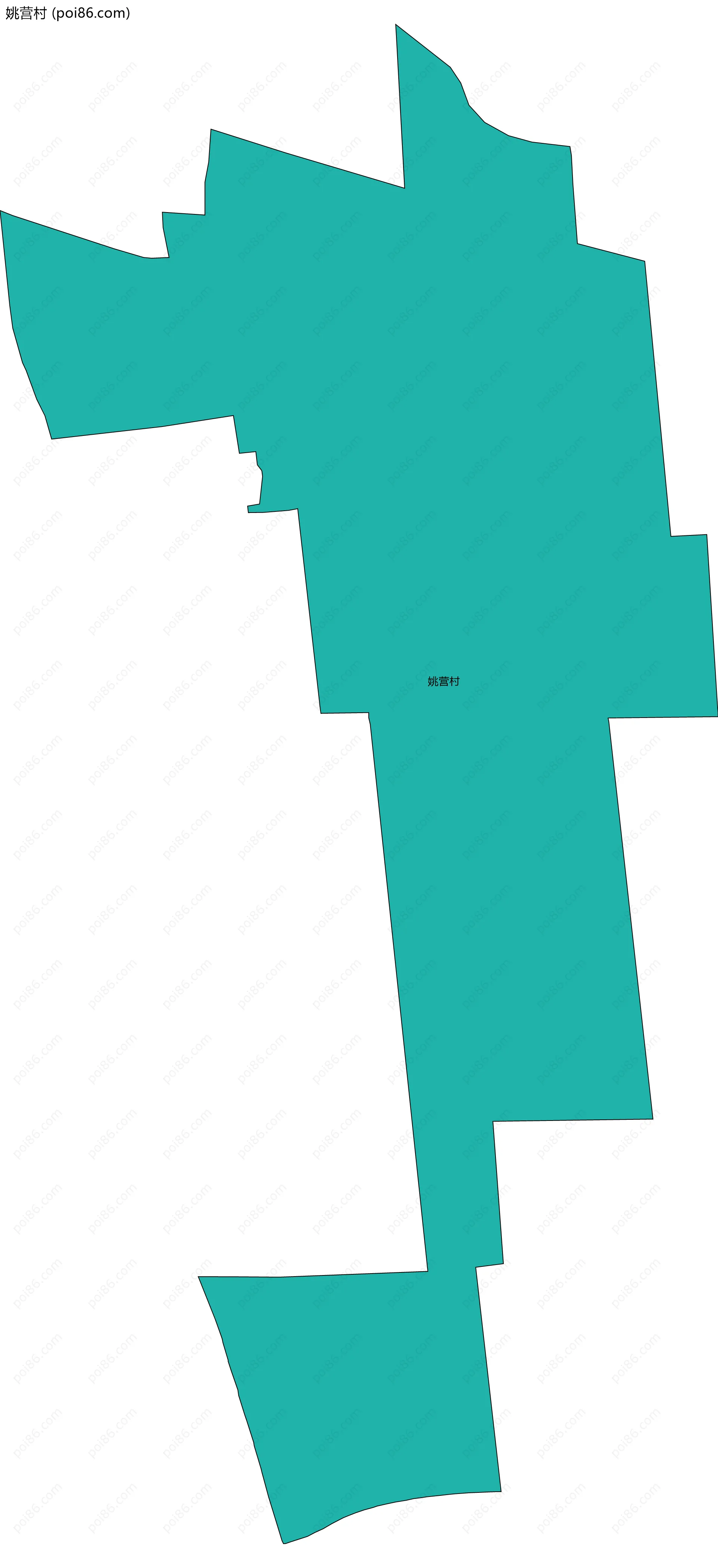 姚营村边界地图