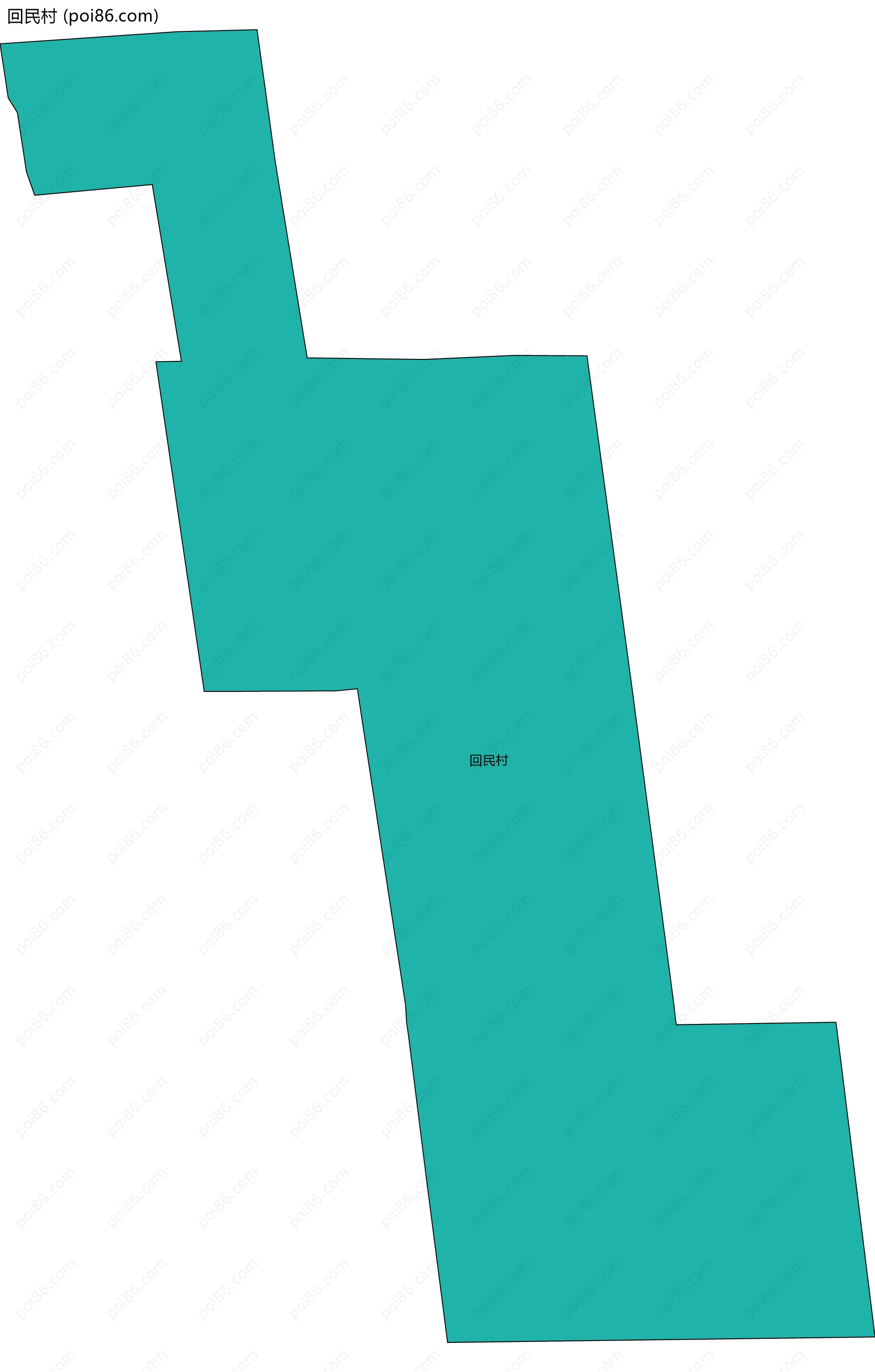 回民村边界地图