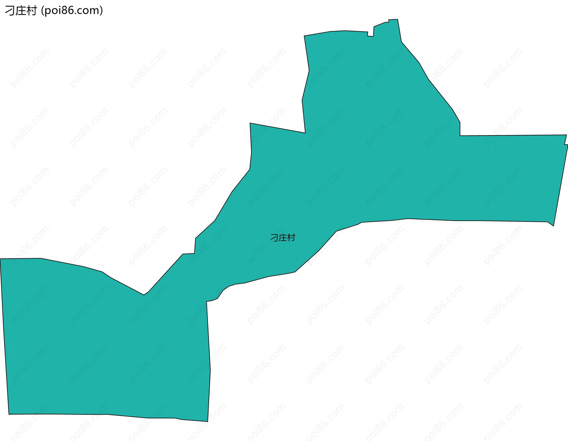 刁庄村边界地图