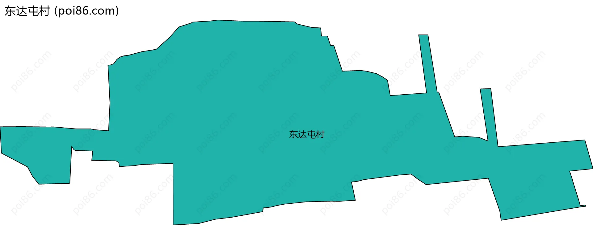 东达屯村边界地图