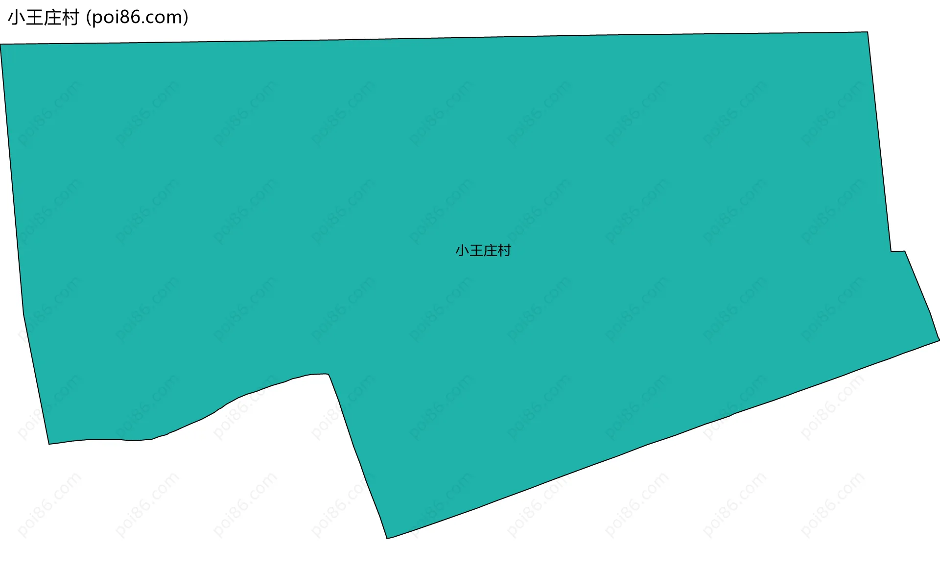 小王庄村边界地图