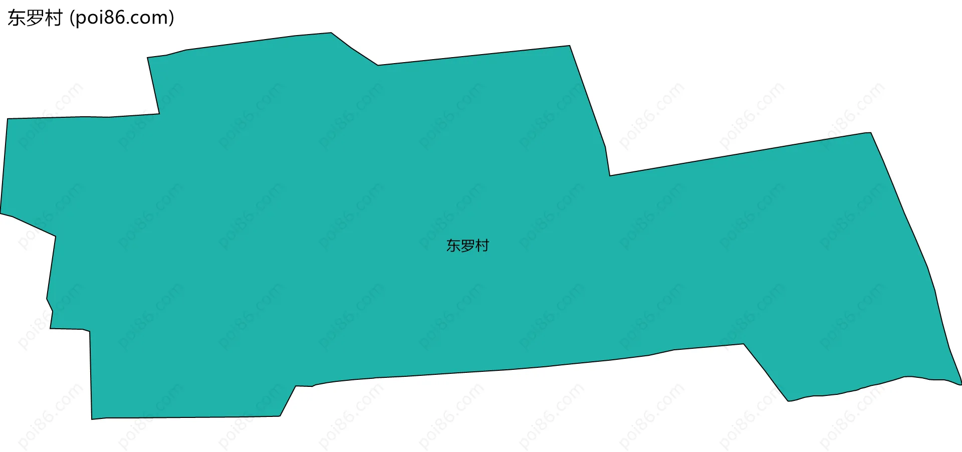 东罗村边界地图