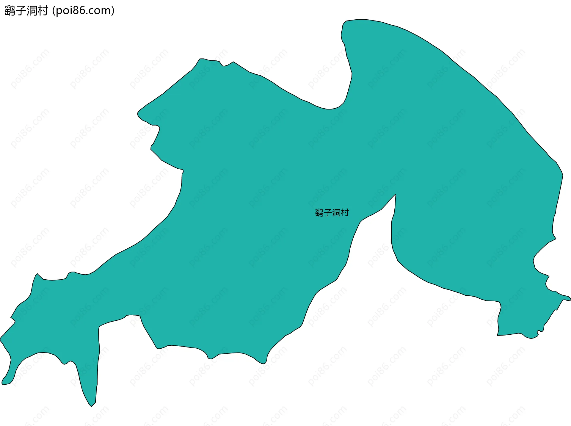 鹞子洞村边界地图