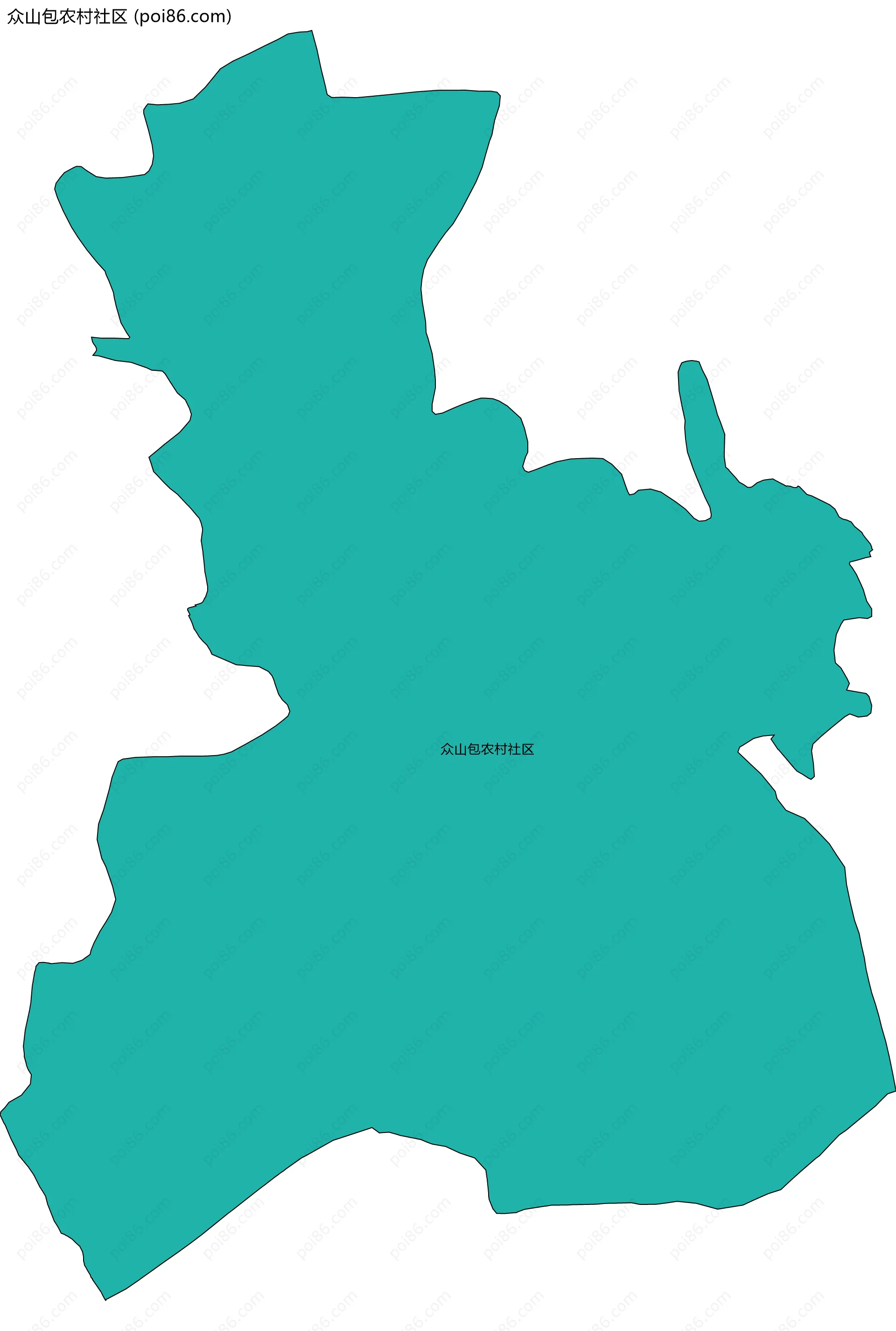 众山包农村社区边界地图