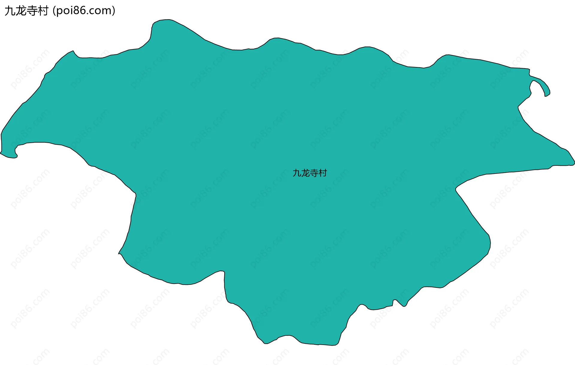 九龙寺村边界地图