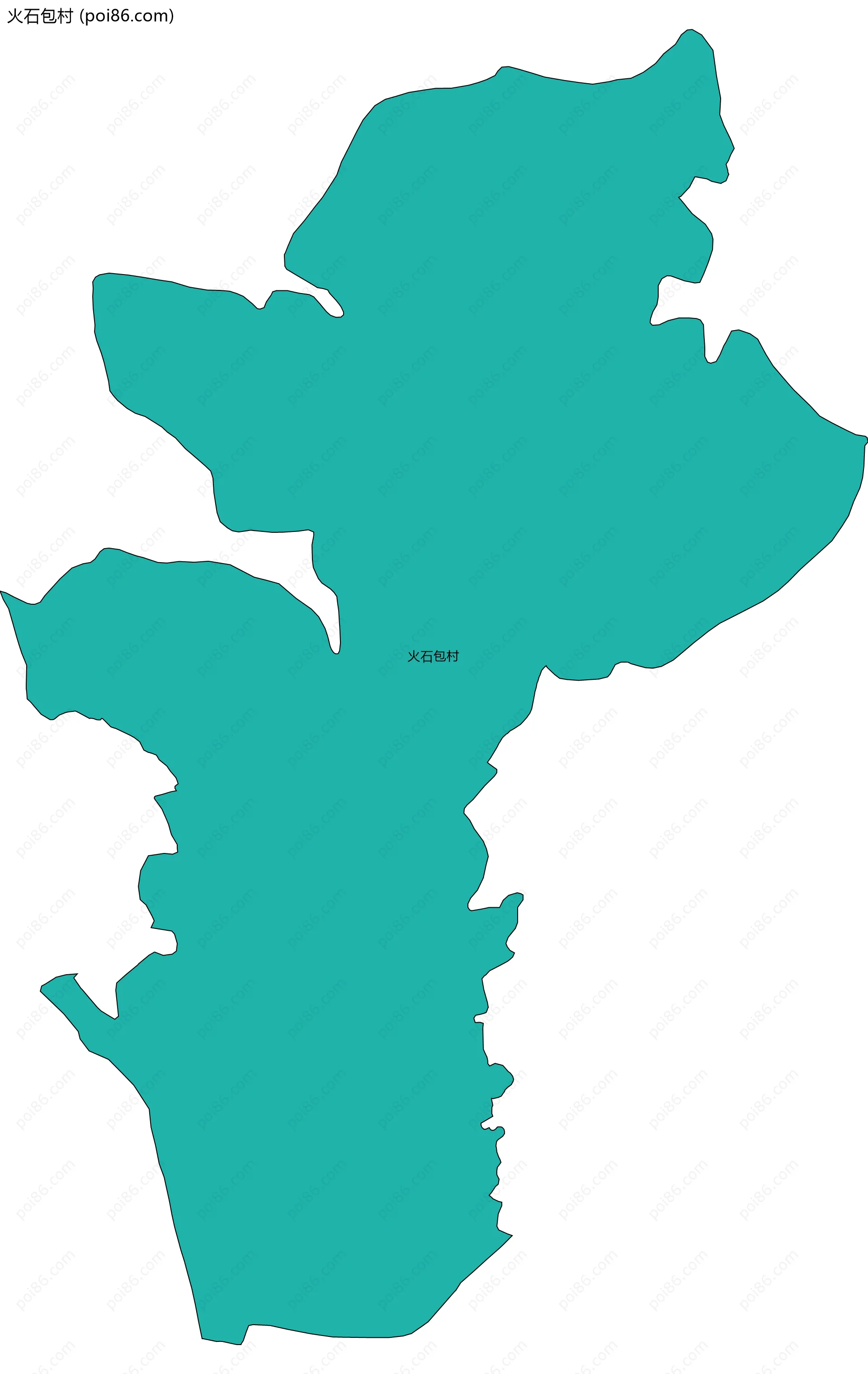 火石包村边界地图