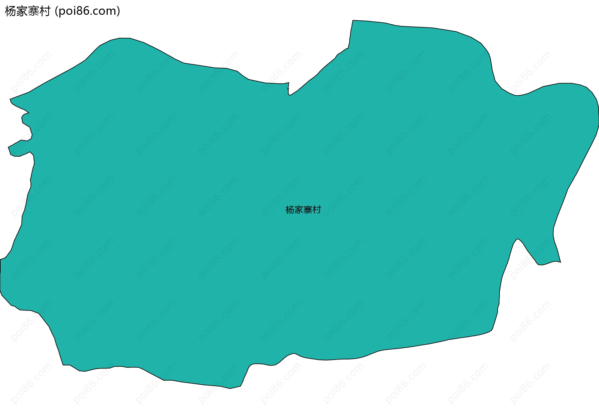 杨家寨村边界地图
