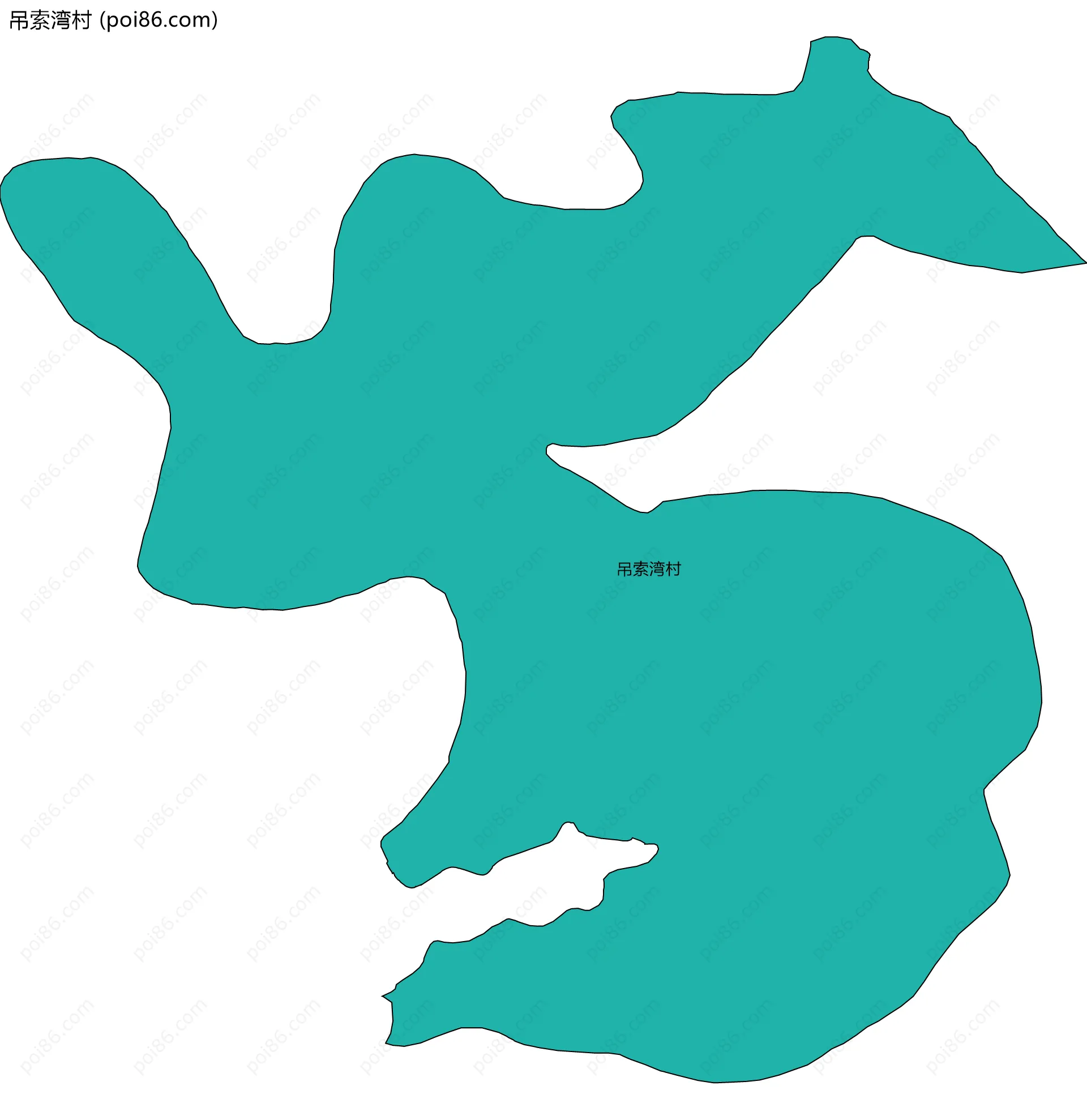 吊索湾村边界地图