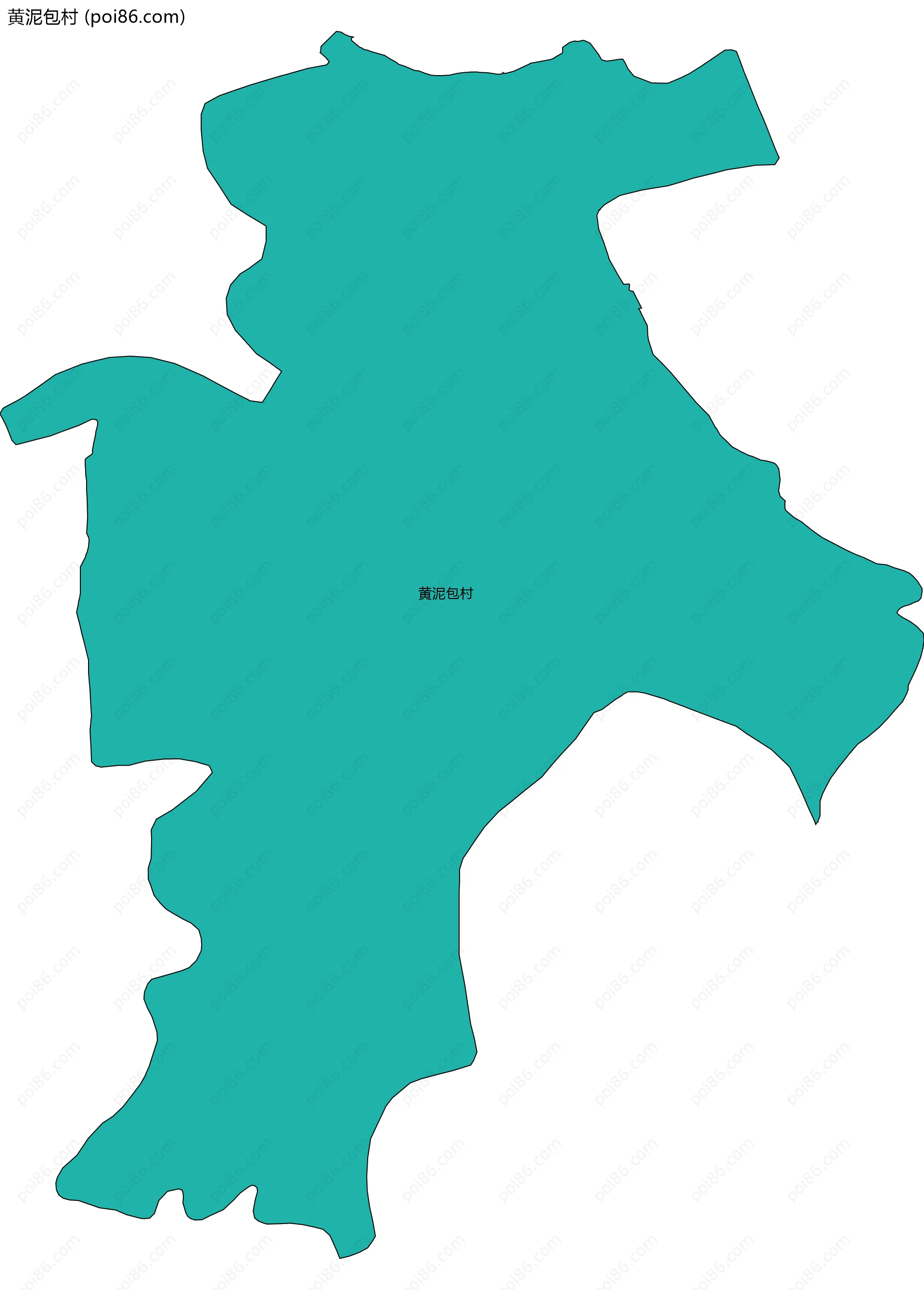 黄泥包村边界地图