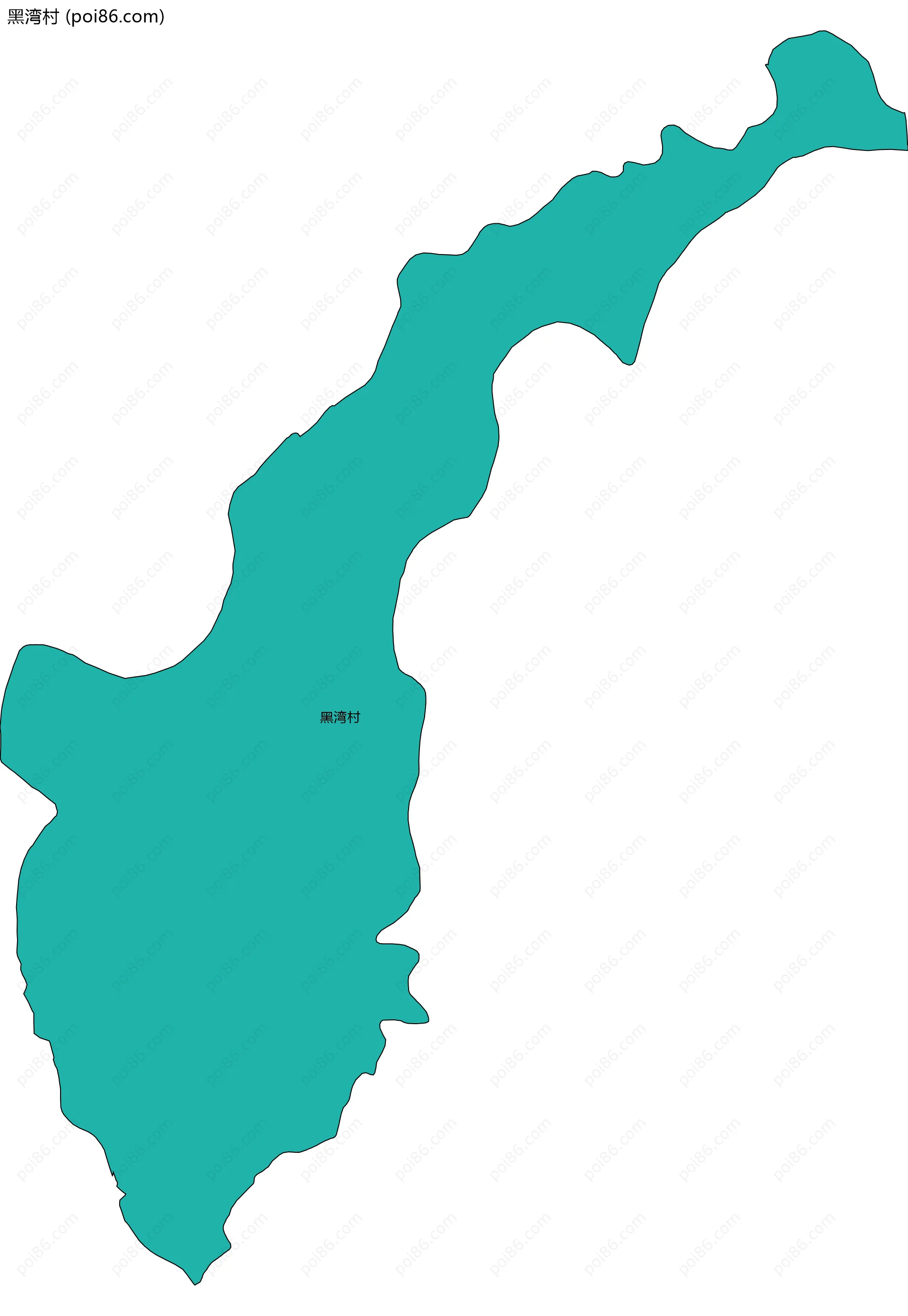 黑湾村边界地图