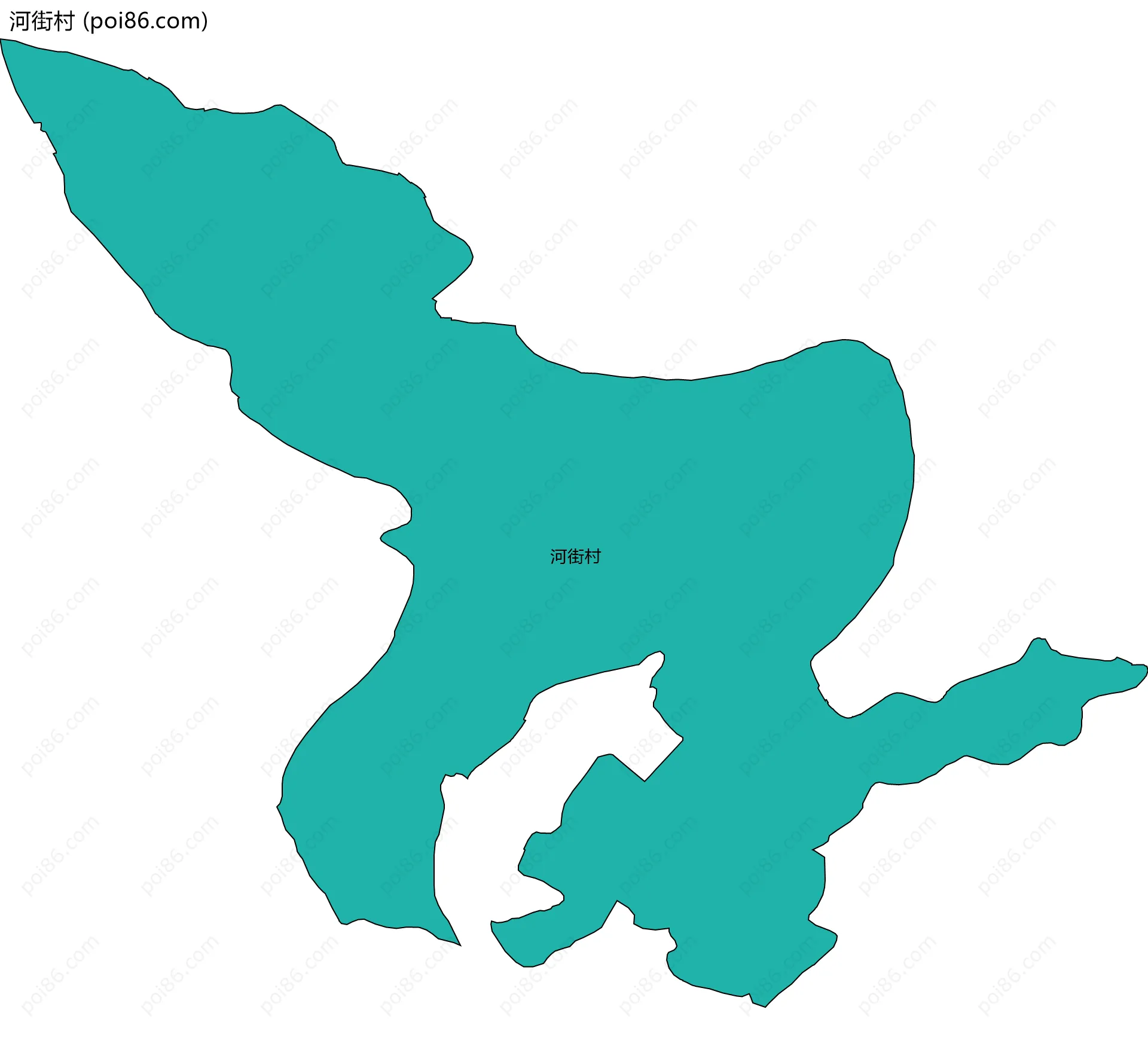 河街村边界地图