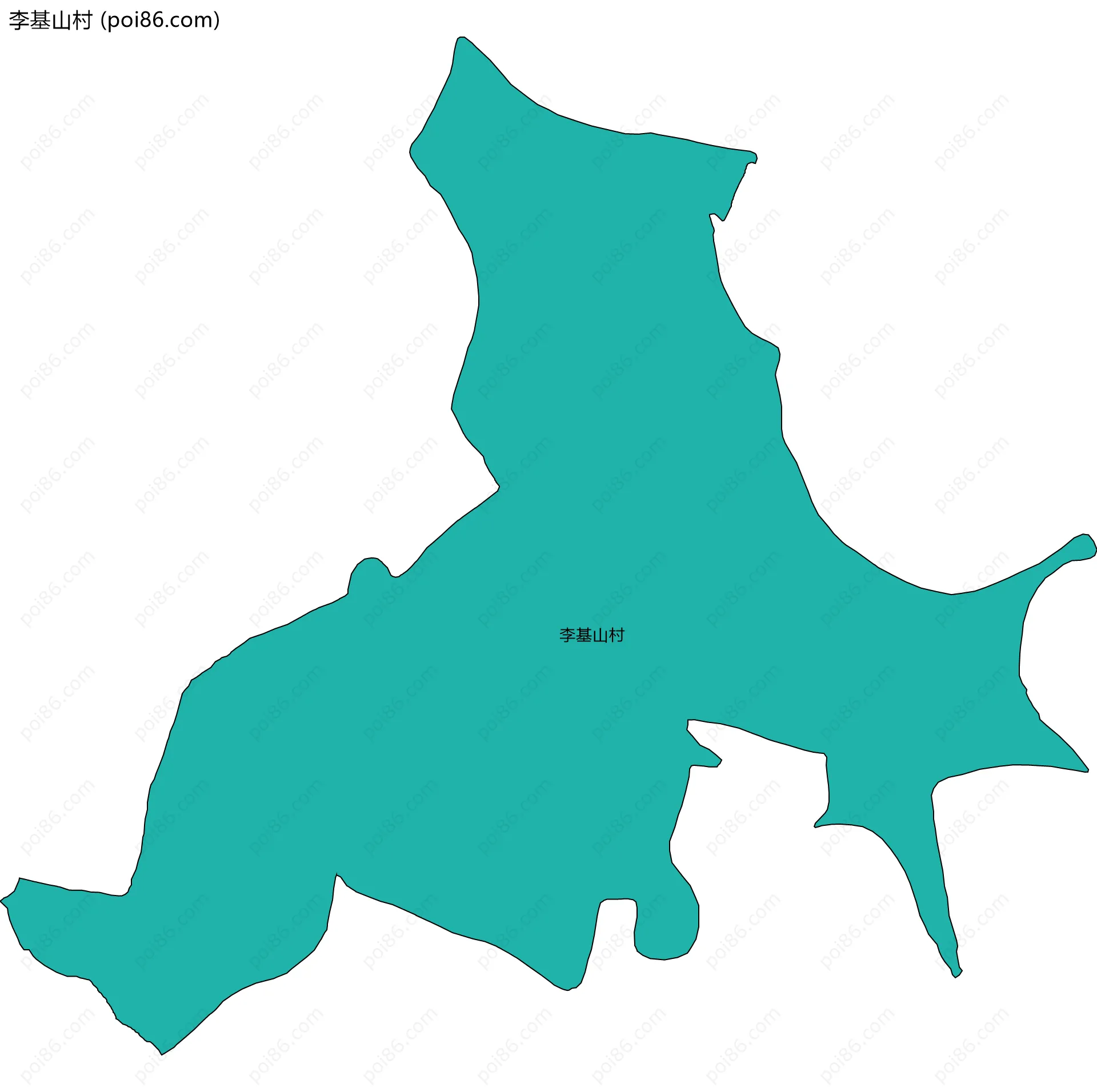 李基山村边界地图