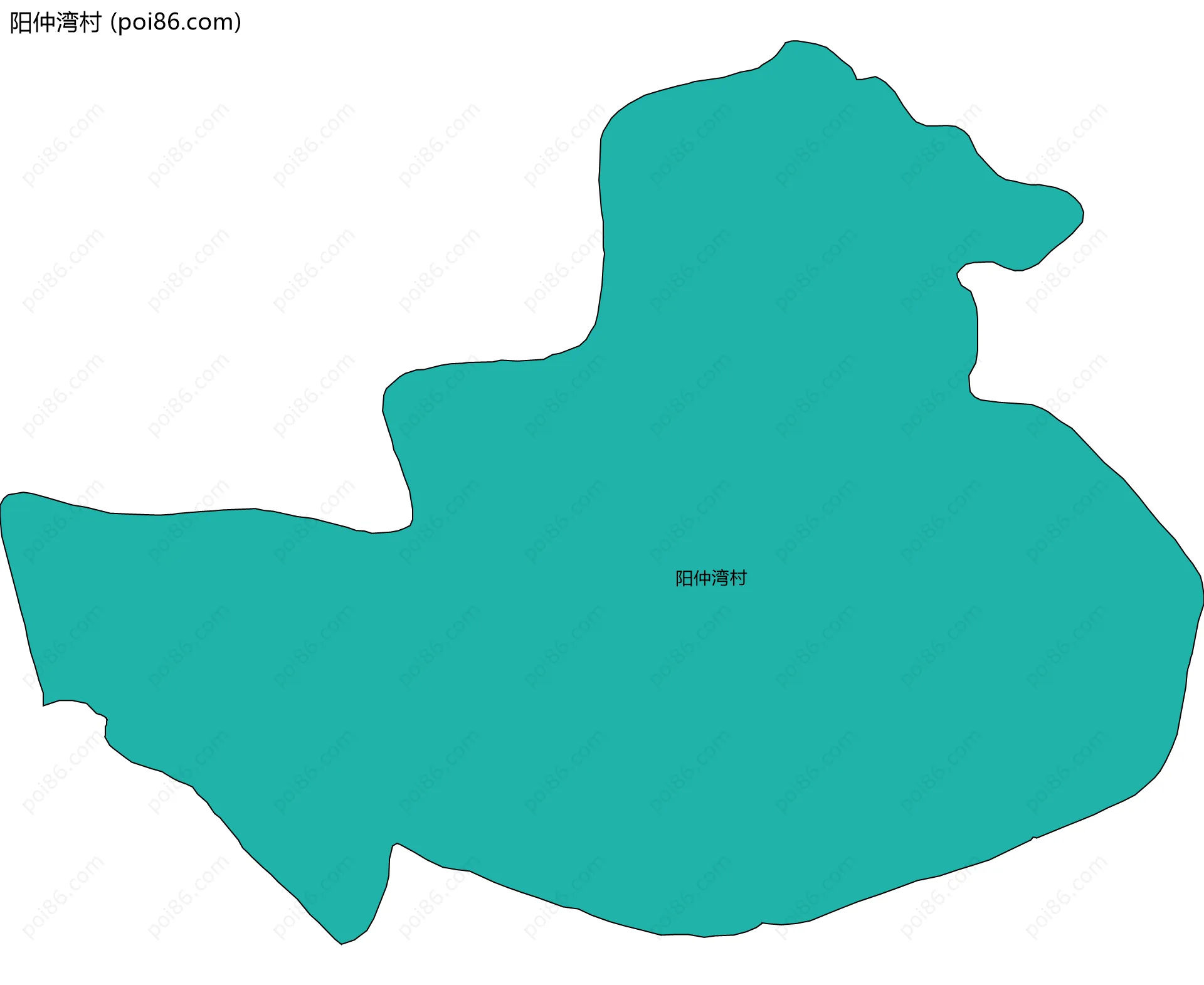阳仲湾村边界地图