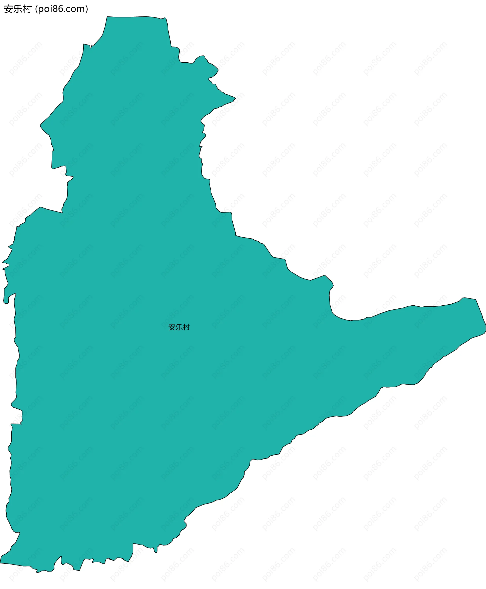 安乐村边界地图
