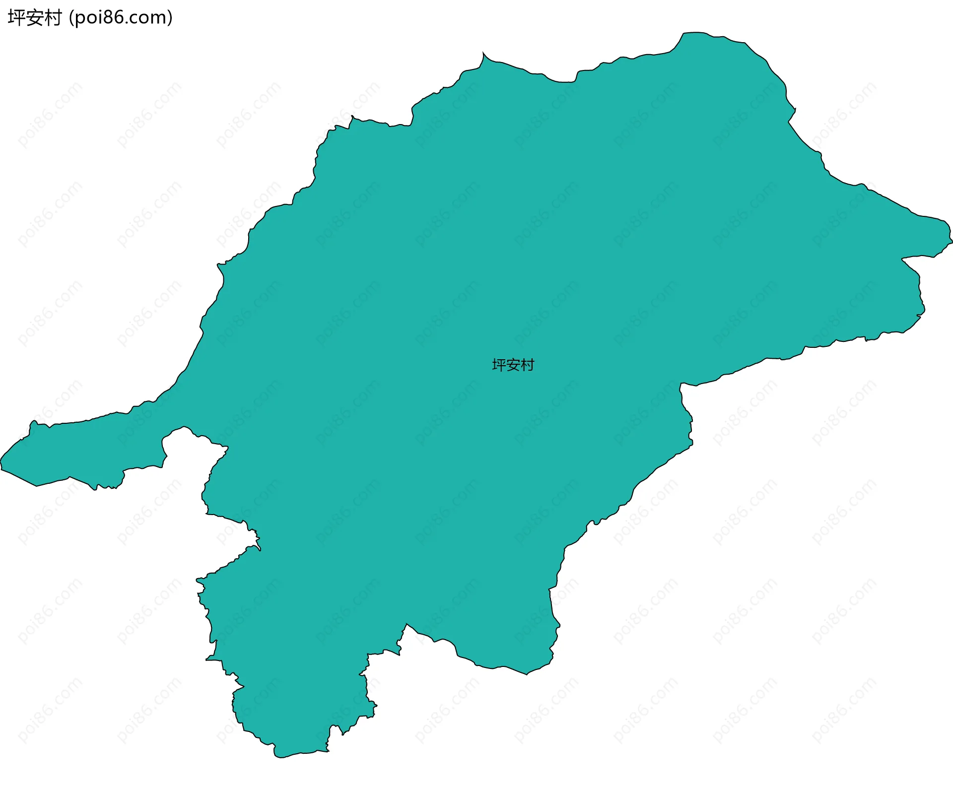 坪安村边界地图