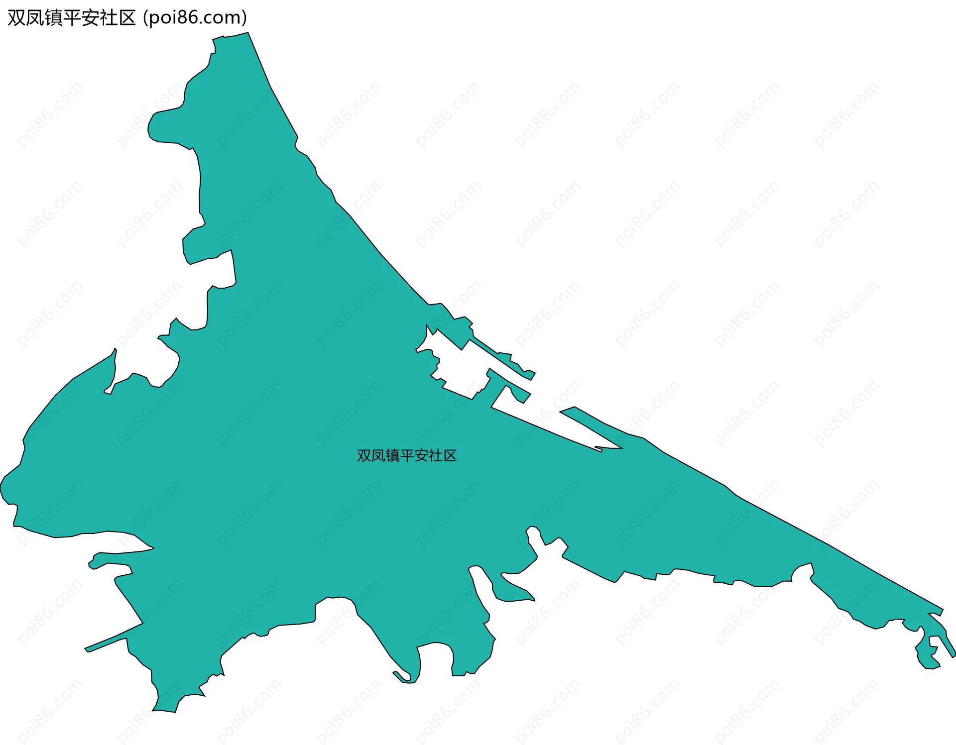 双凤镇平安社区边界地图