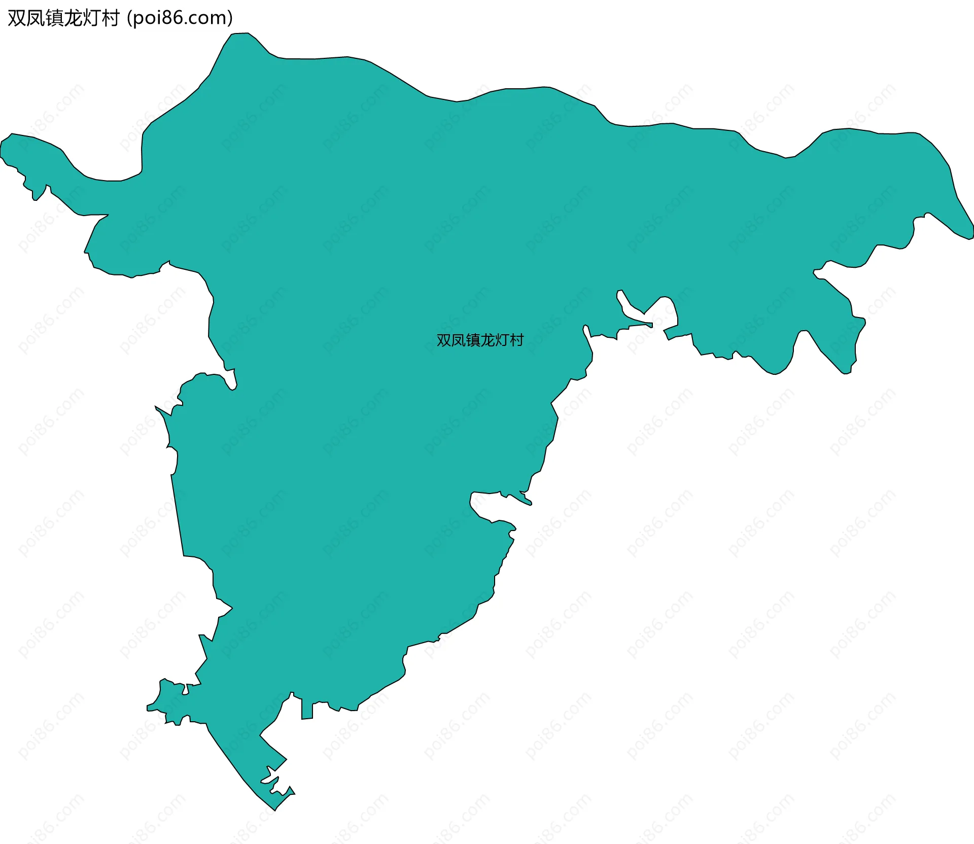 双凤镇龙灯村边界地图