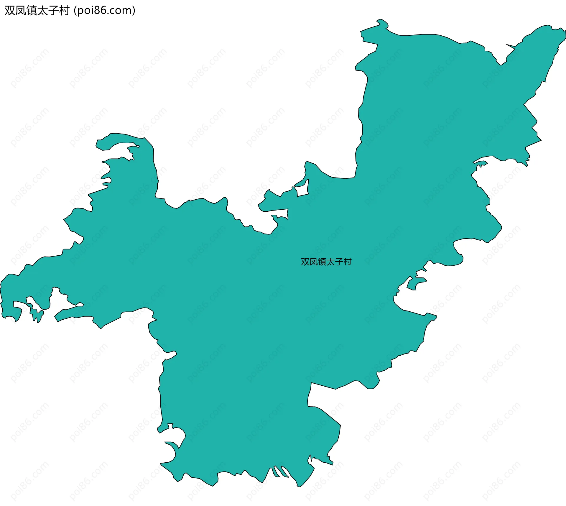 双凤镇太子村边界地图