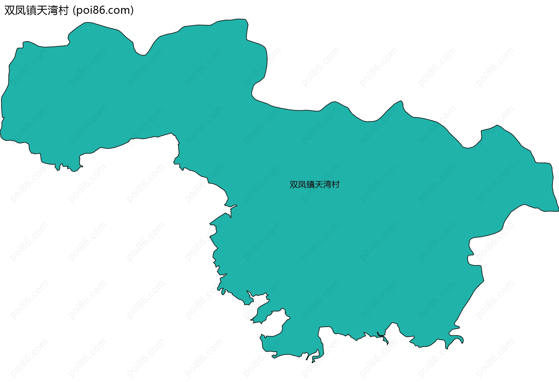 双凤镇天湾村边界地图