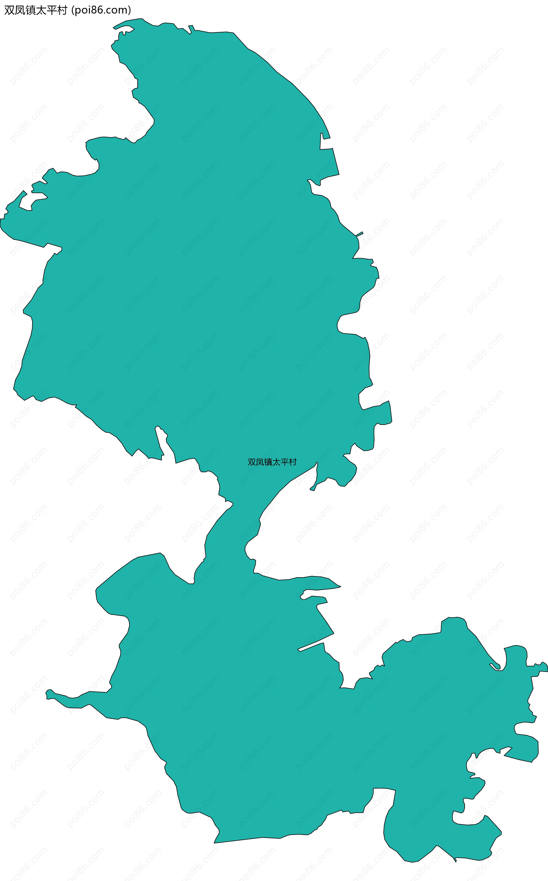 双凤镇太平村边界地图