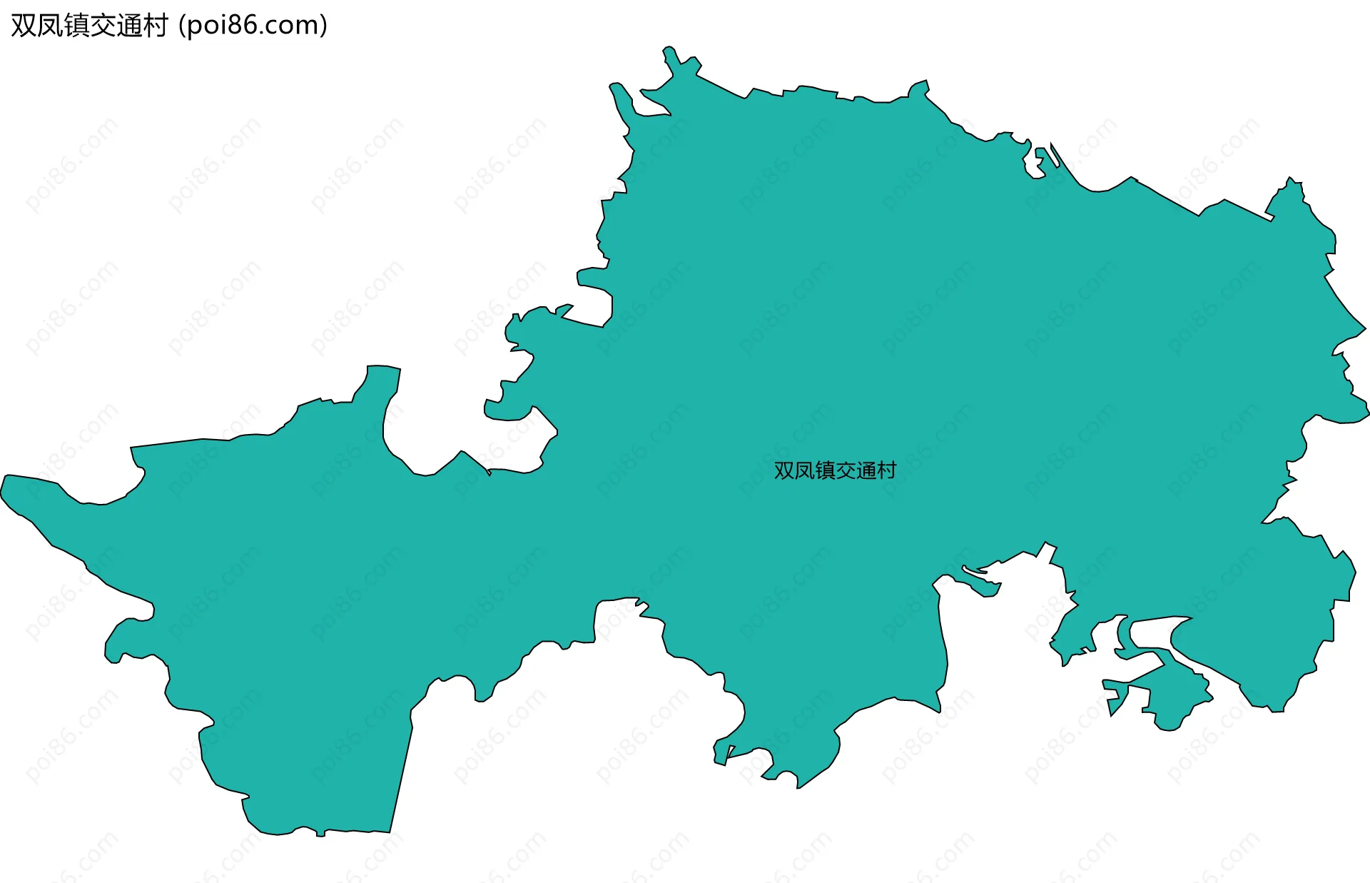 双凤镇交通村边界地图