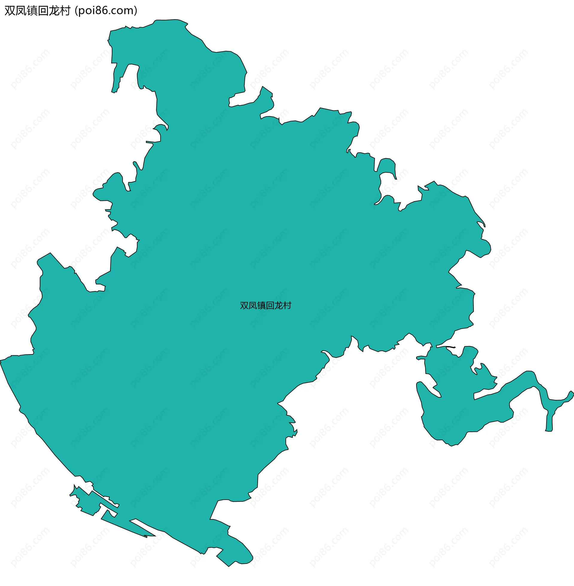 双凤镇回龙村边界地图