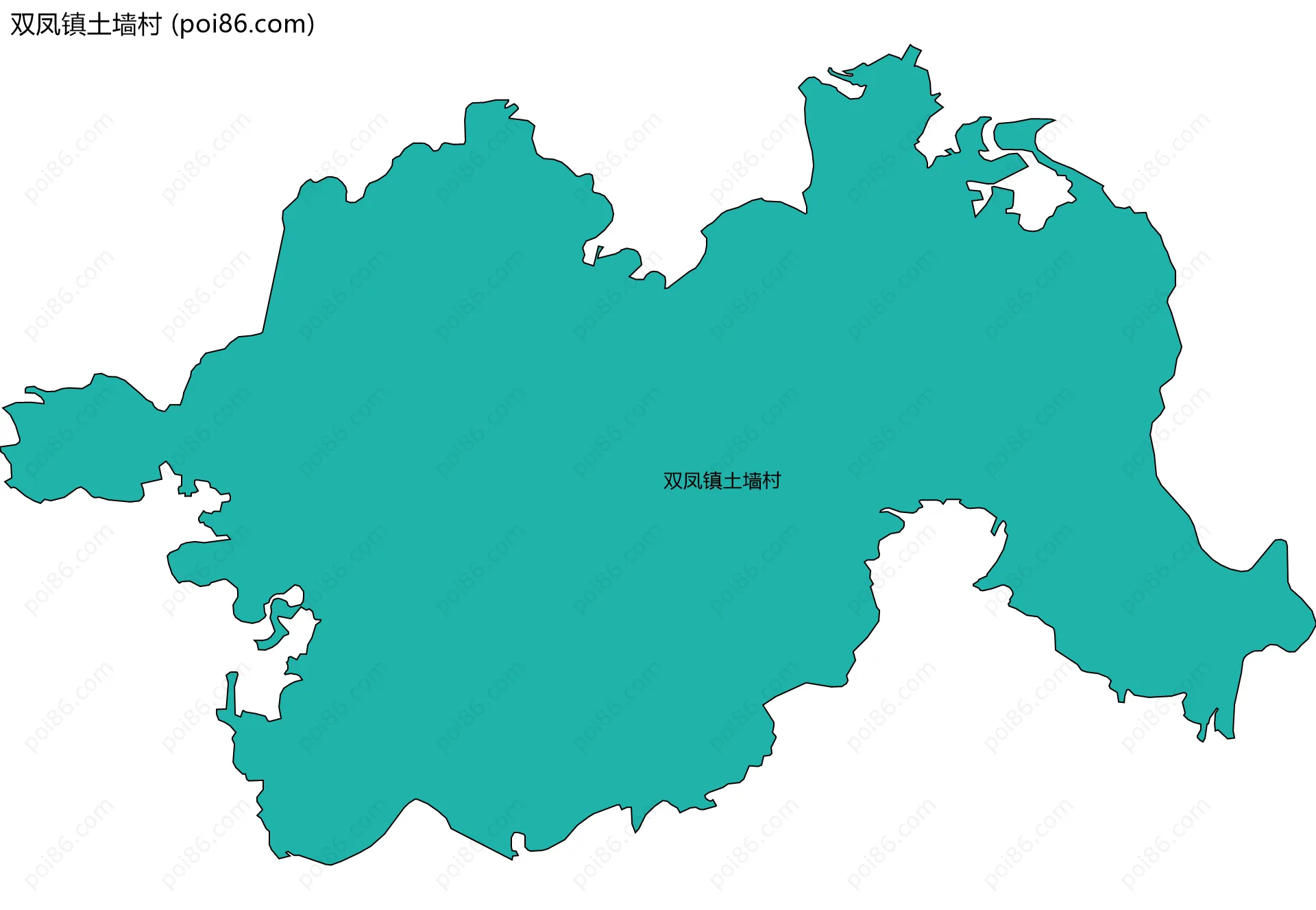 双凤镇土墙村边界地图