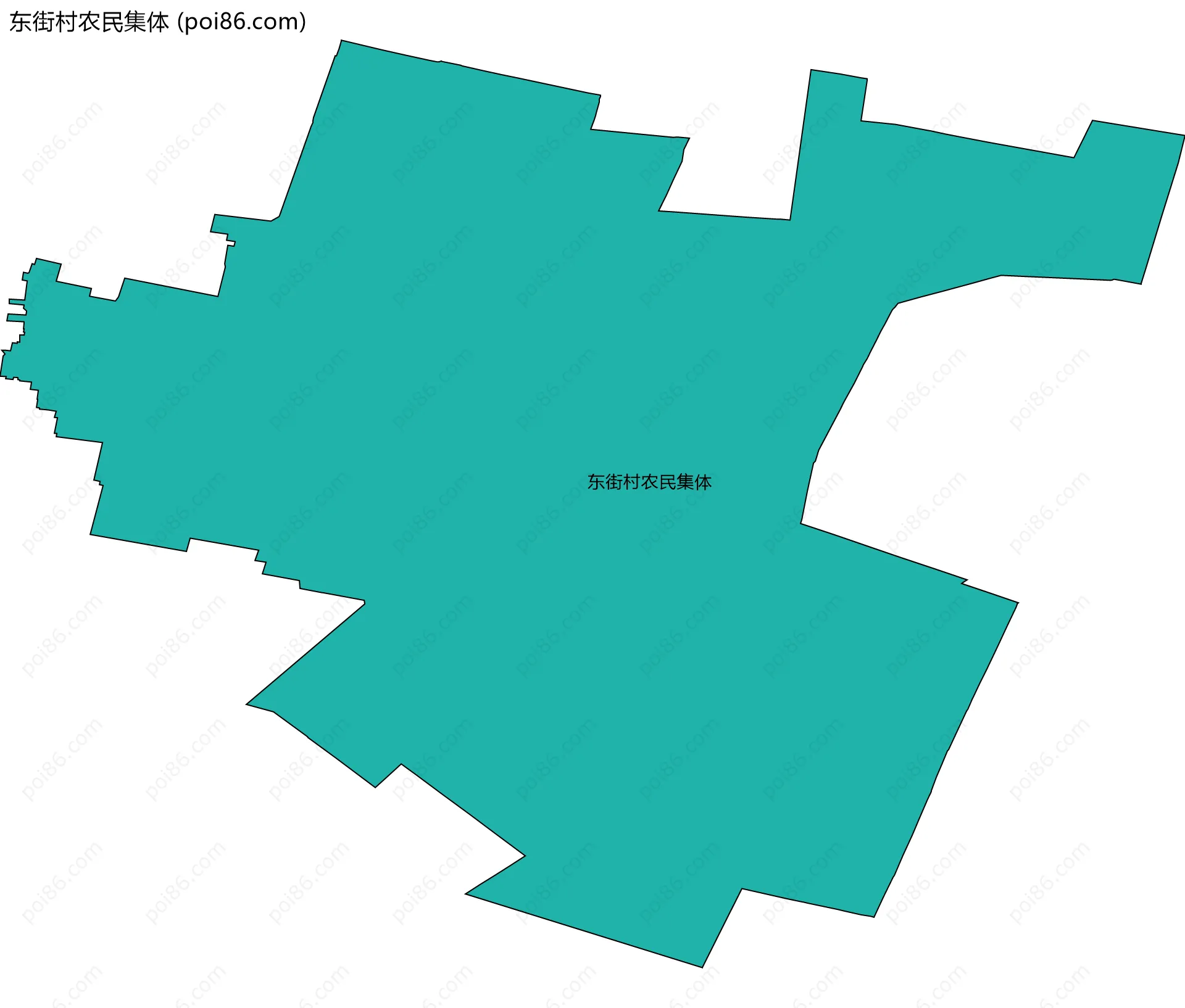 东街村农民集体边界地图