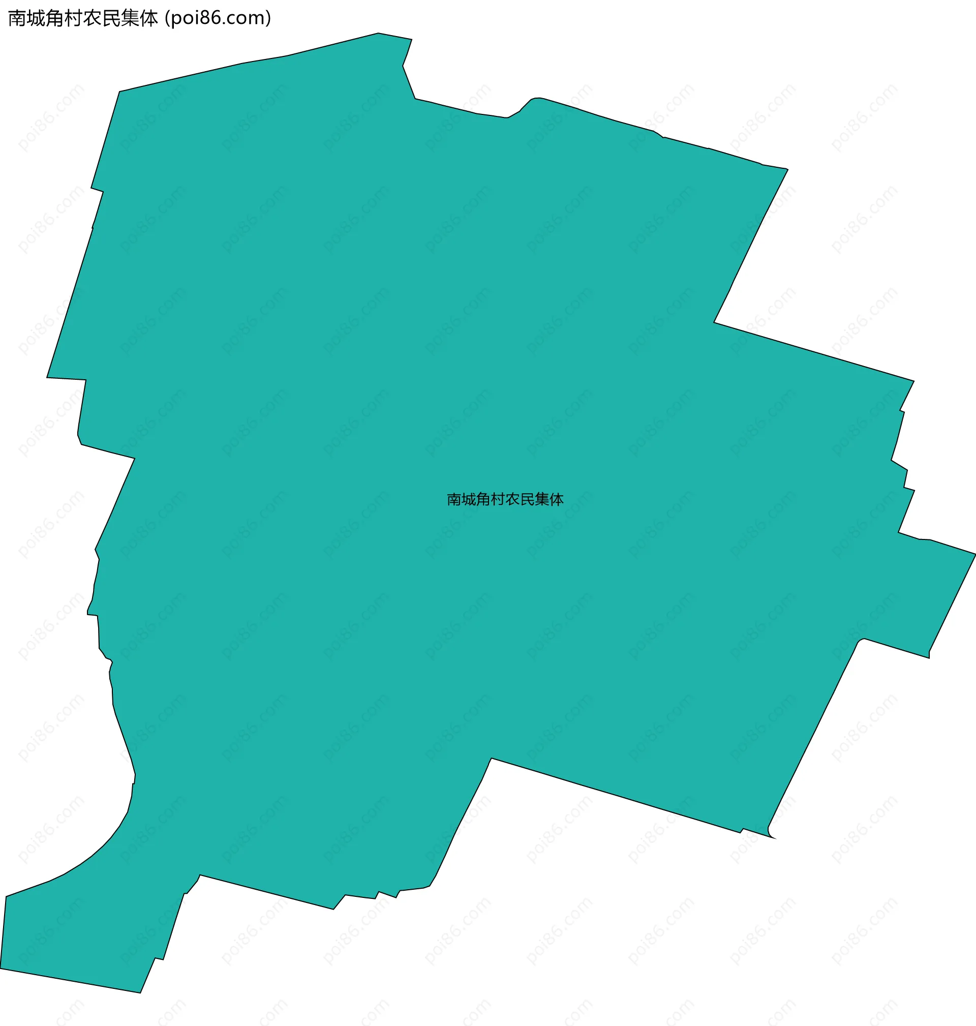 南城角村农民集体边界地图