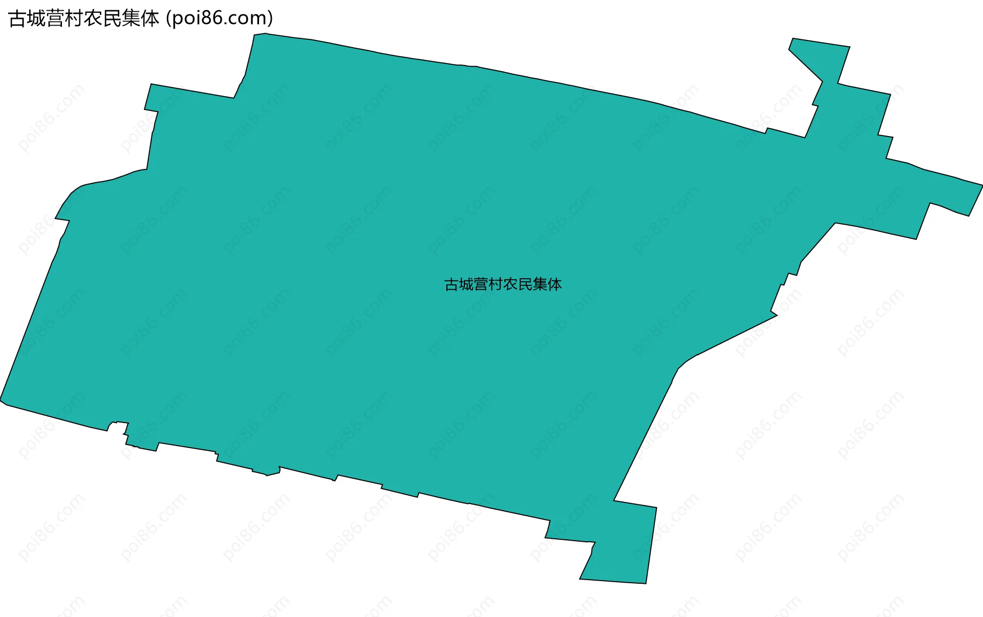 古城营村农民集体边界地图