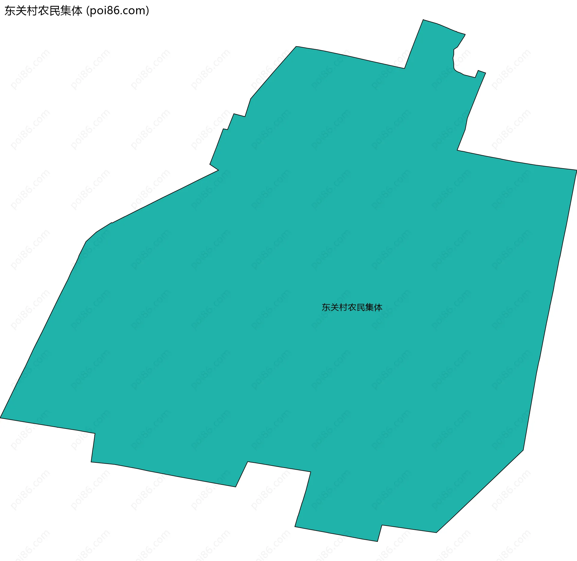 东关村农民集体边界地图