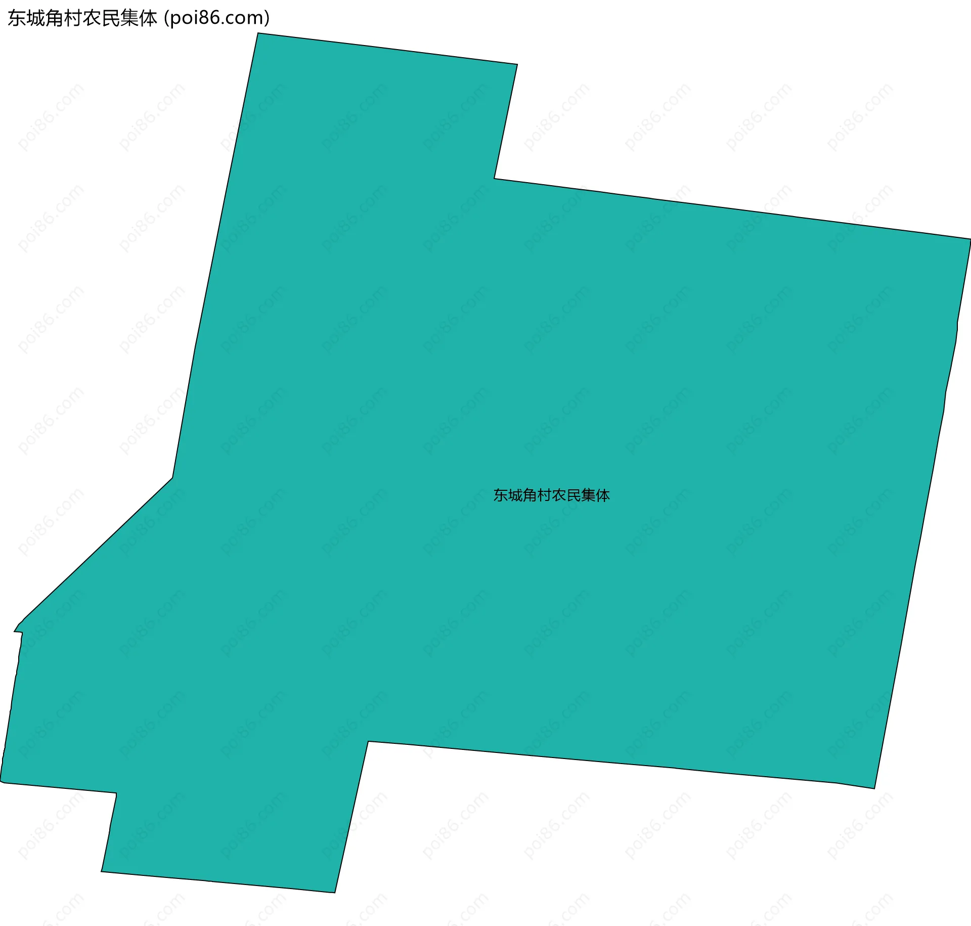 东城角村农民集体边界地图