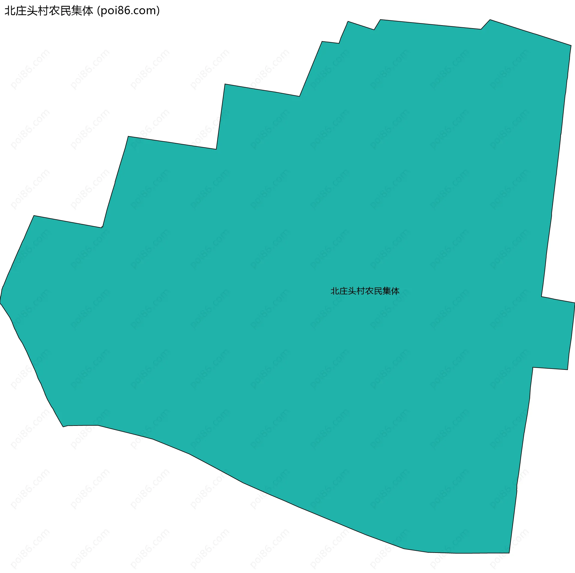 北庄头村农民集体边界地图