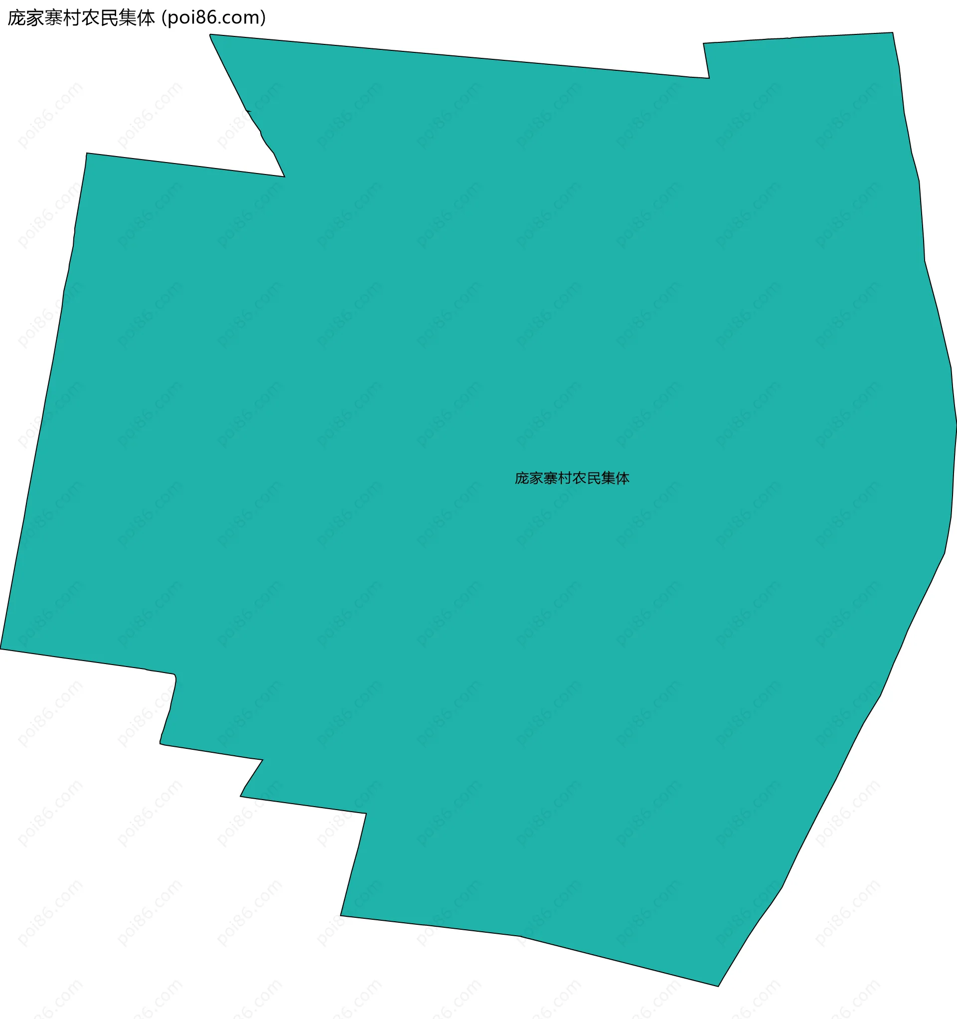 庞家寨村农民集体边界地图