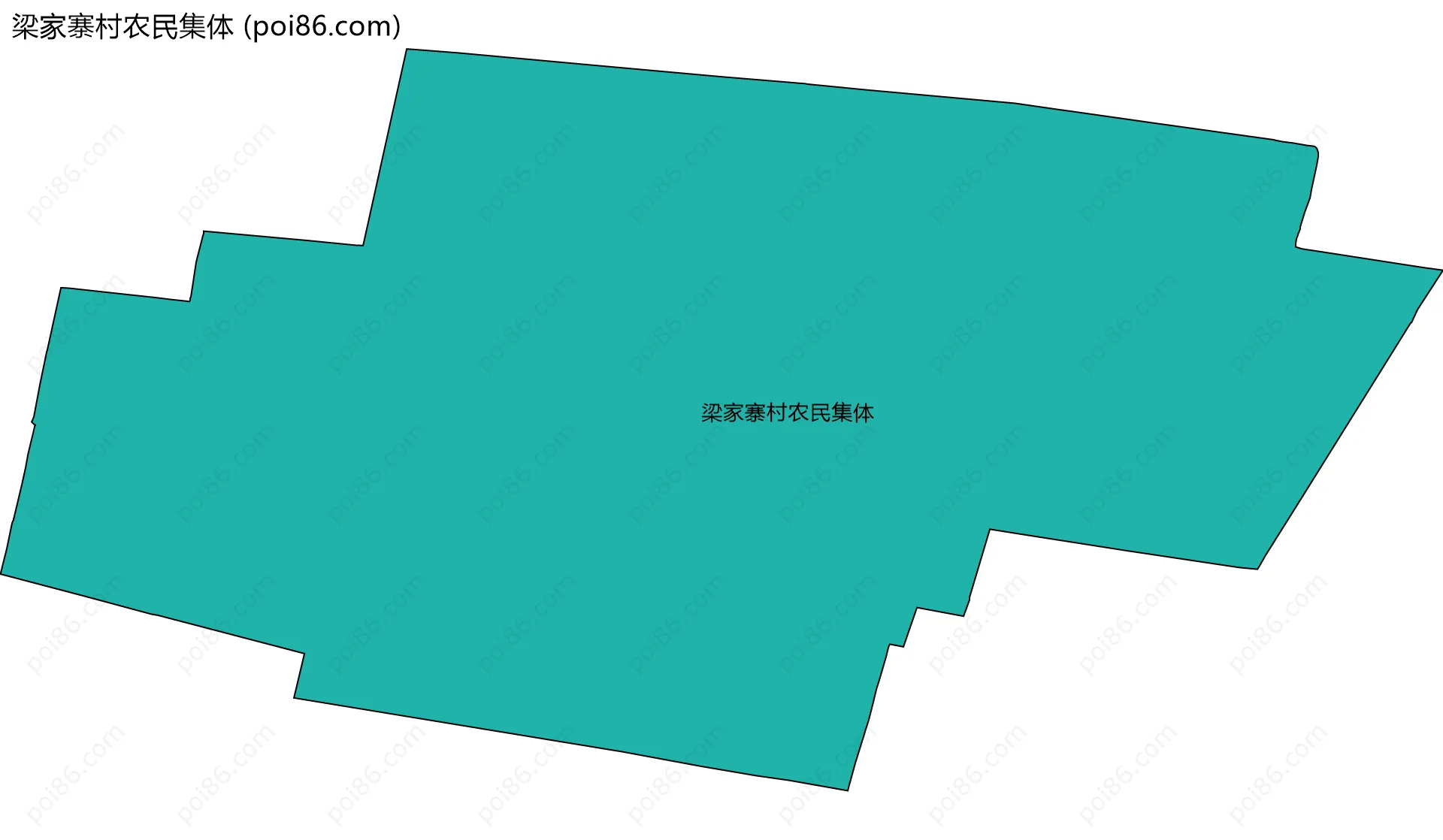 梁家寨村农民集体边界地图
