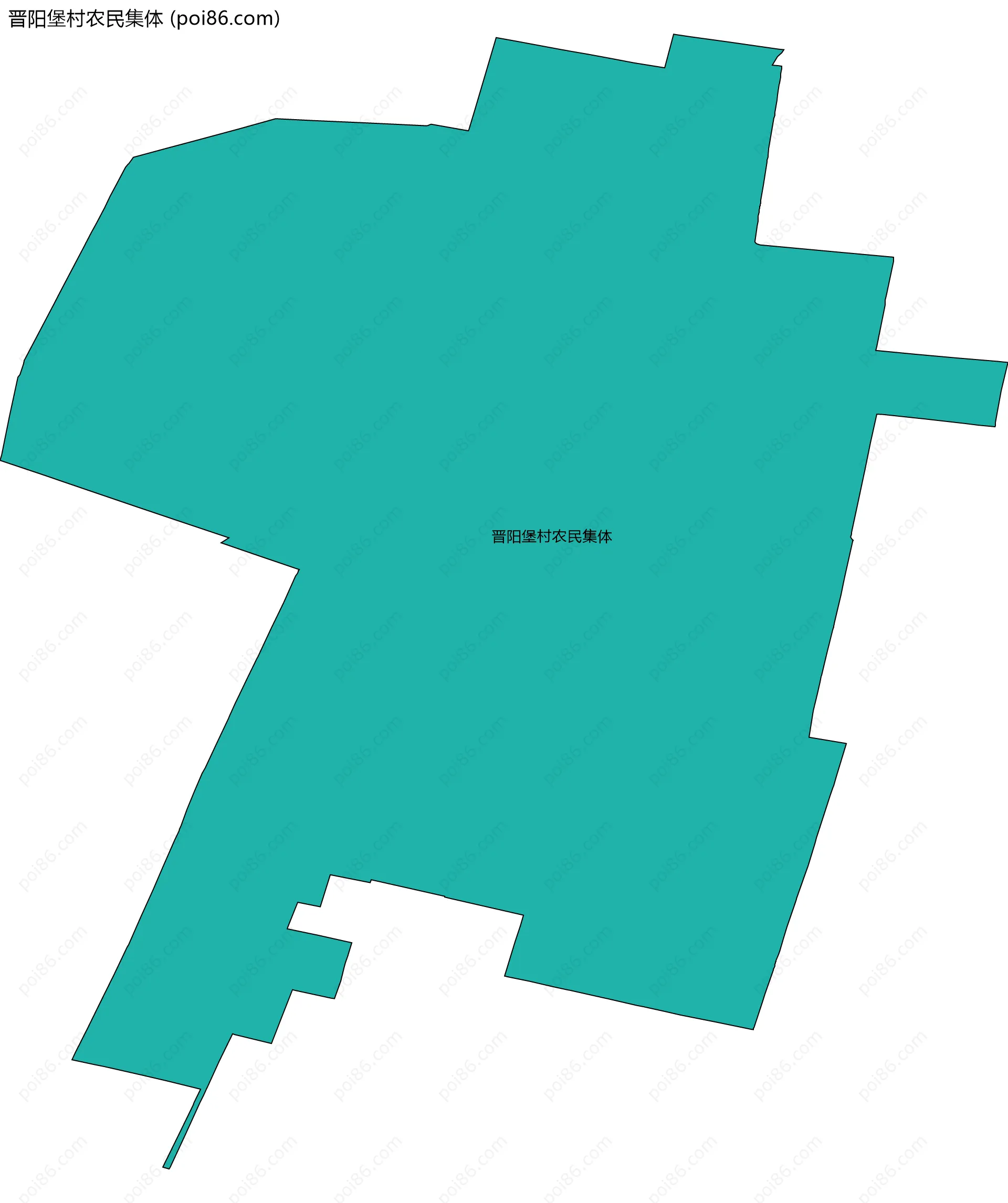 晋阳堡村农民集体边界地图