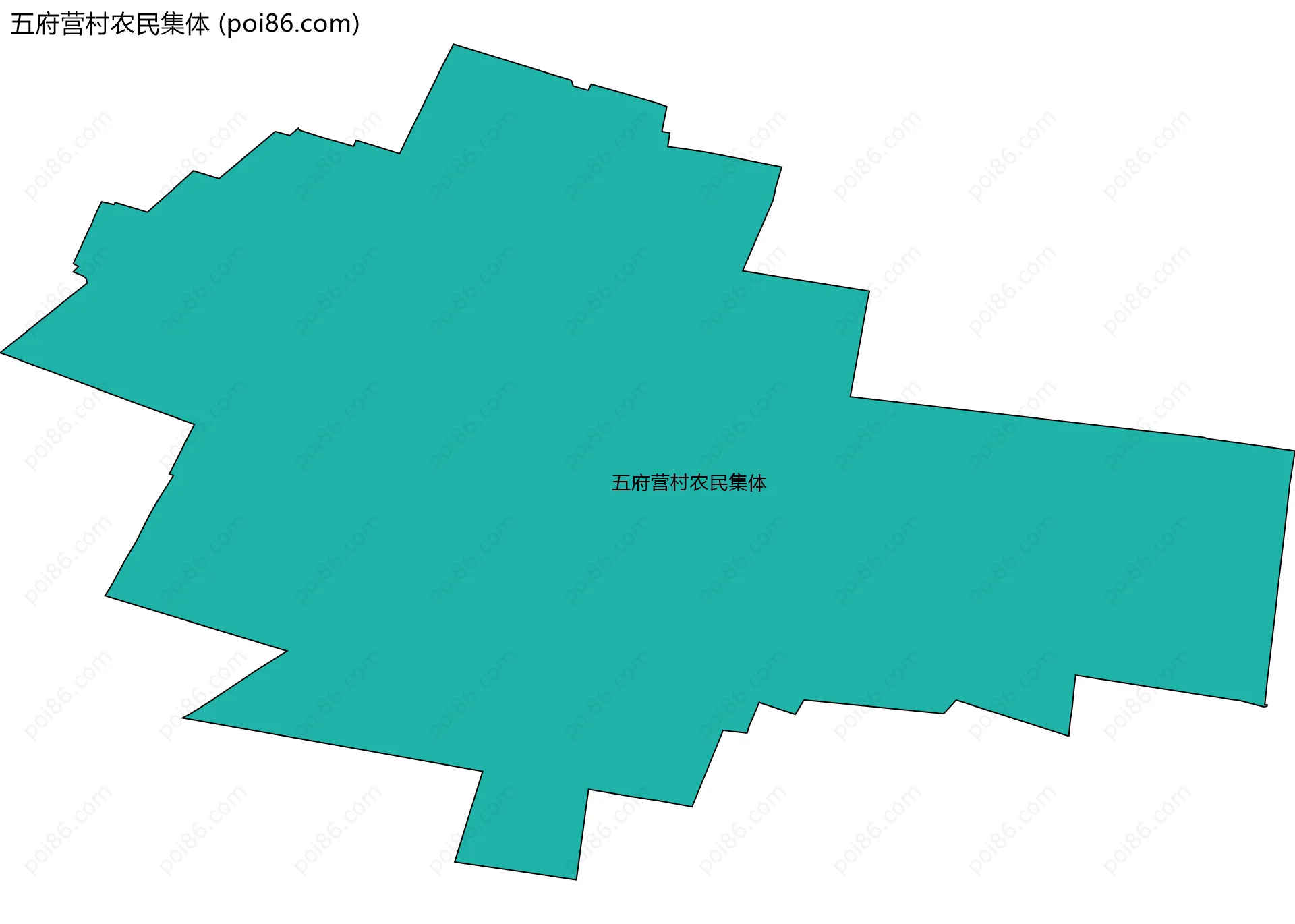 五府营村农民集体边界地图