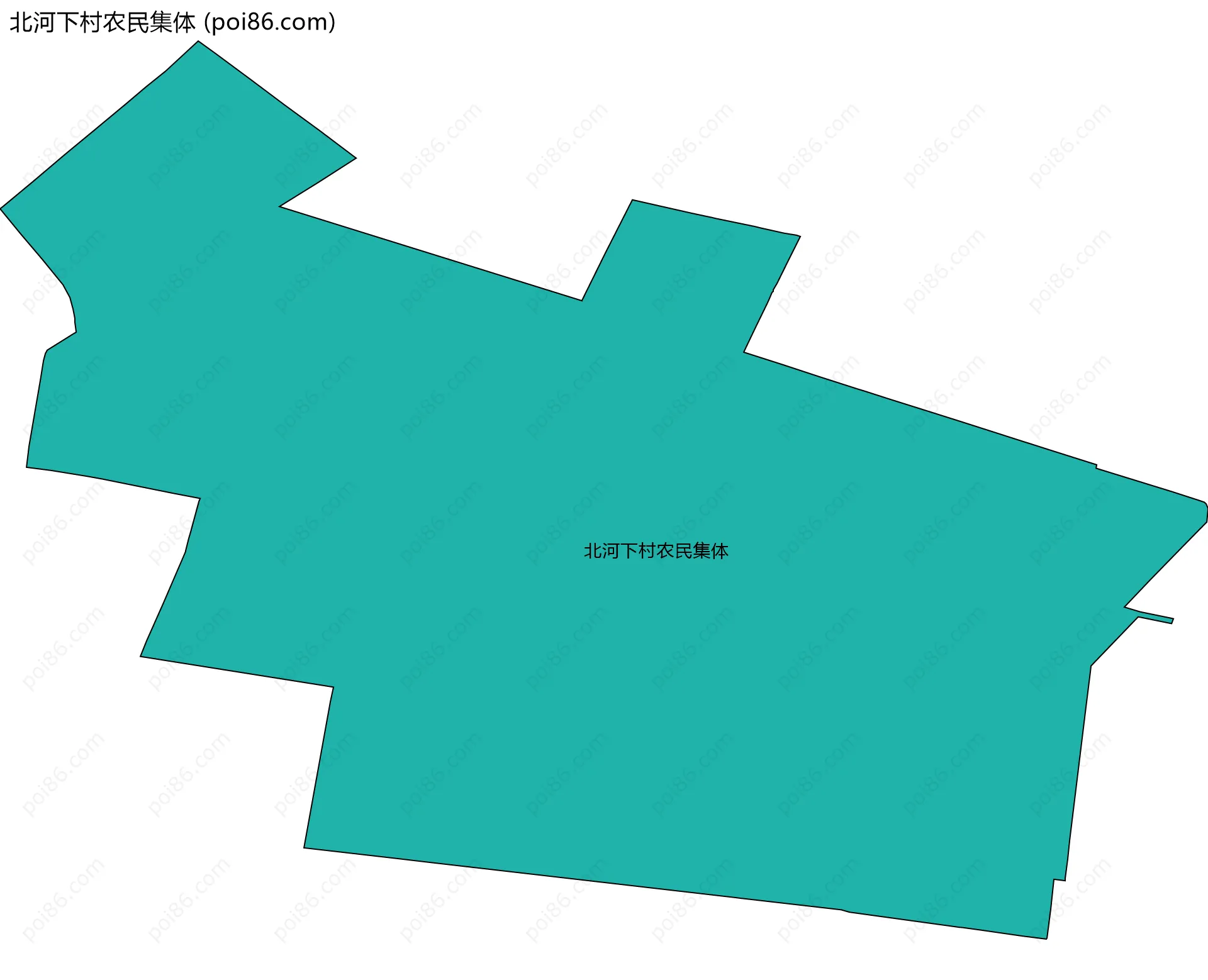 北河下村农民集体边界地图