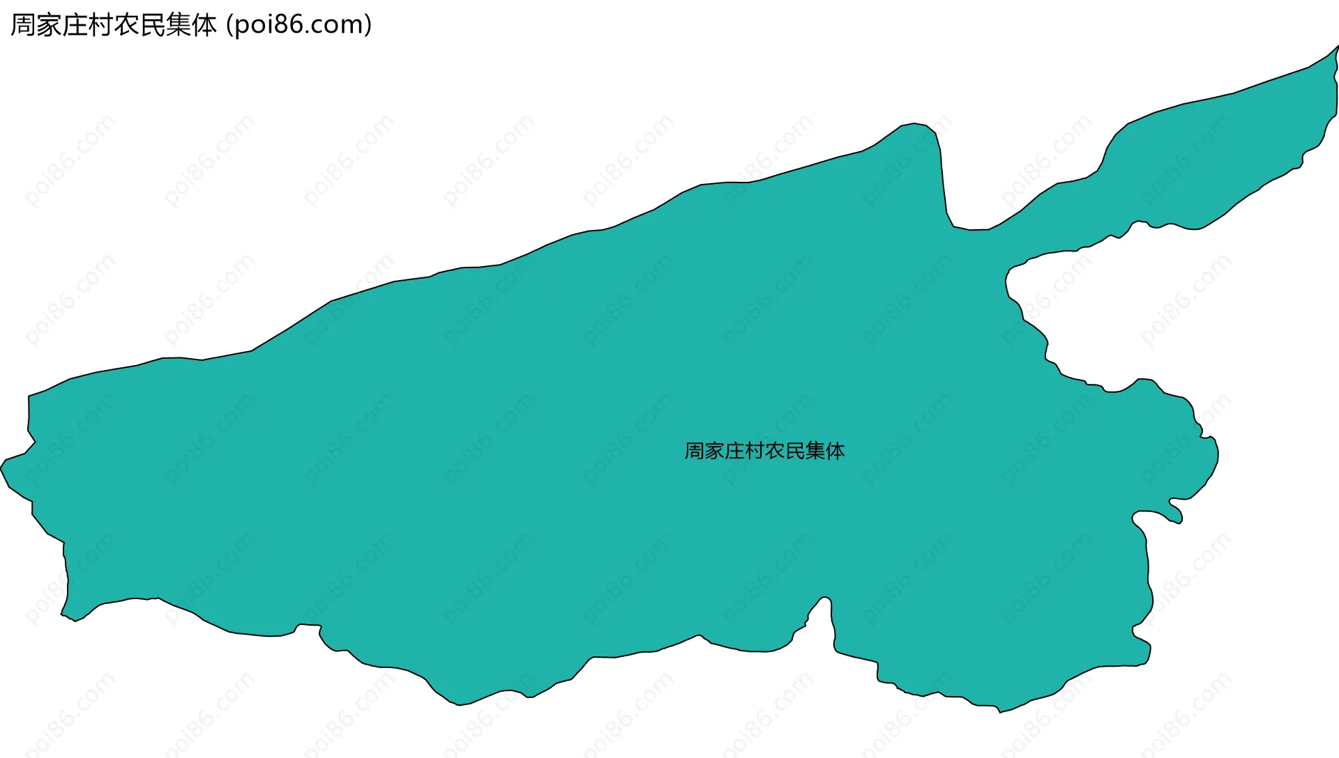 周家庄村农民集体边界地图