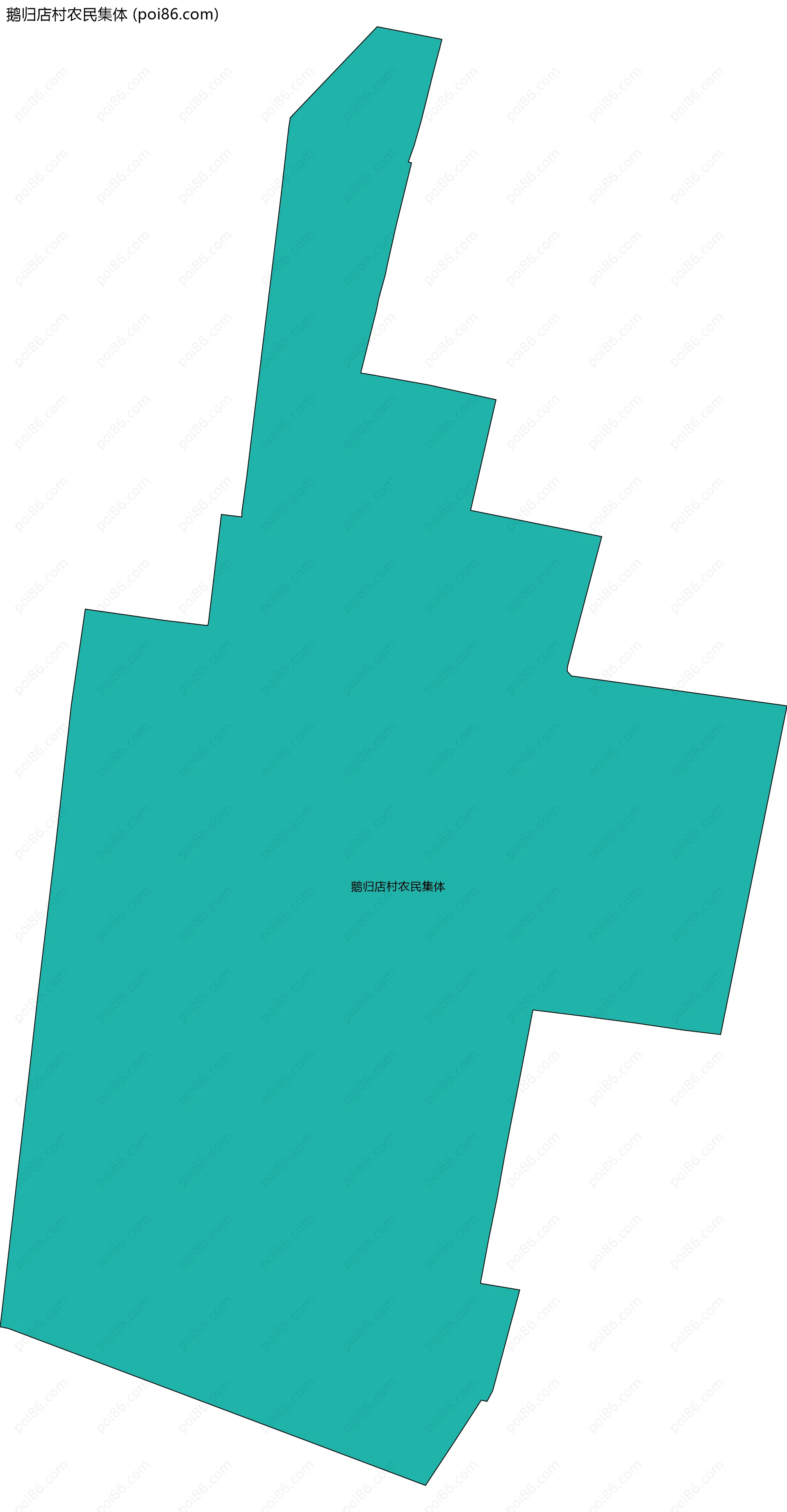 鹅归店村农民集体边界地图